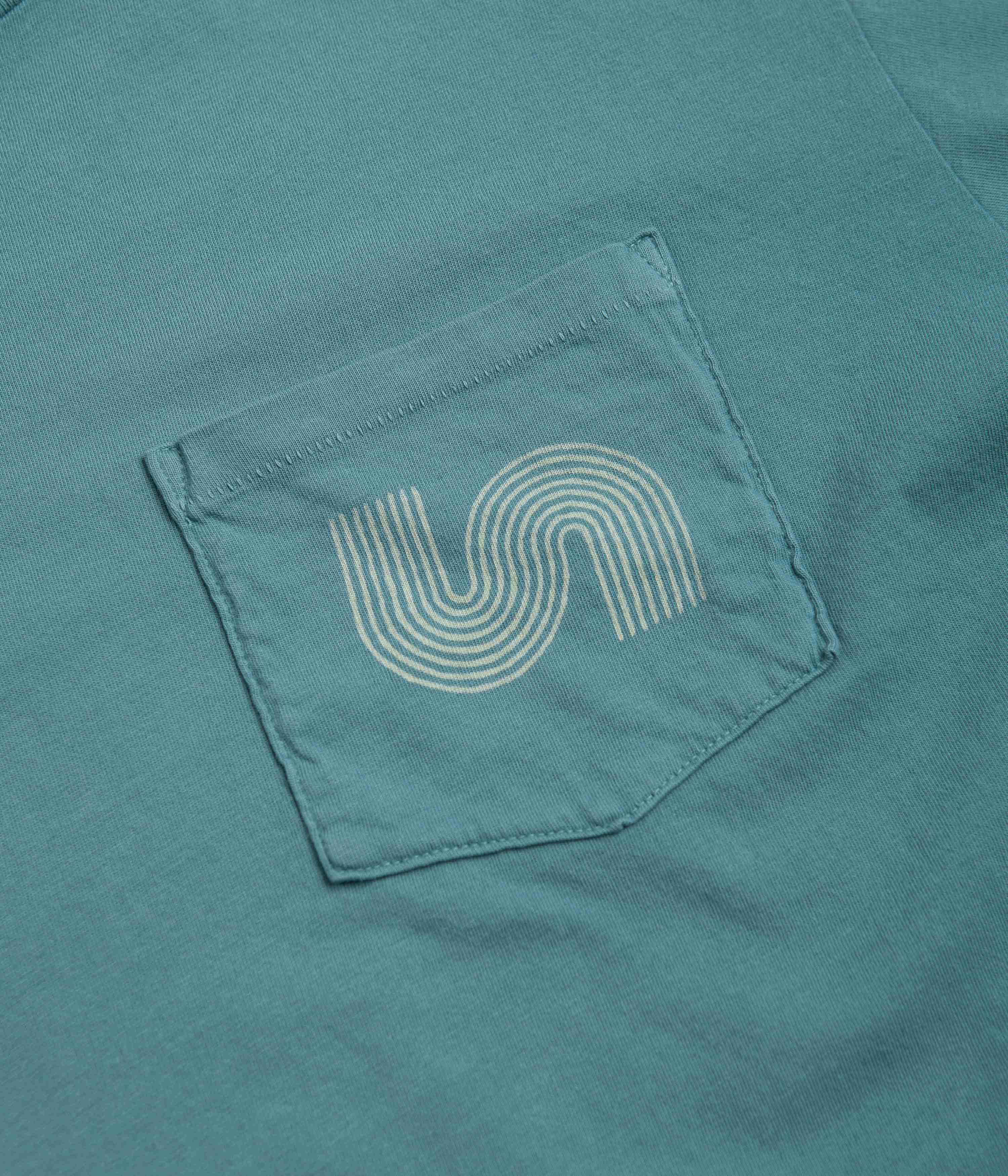 Mollusk Yes T-Shirt - Washed Sapphire - Image 3