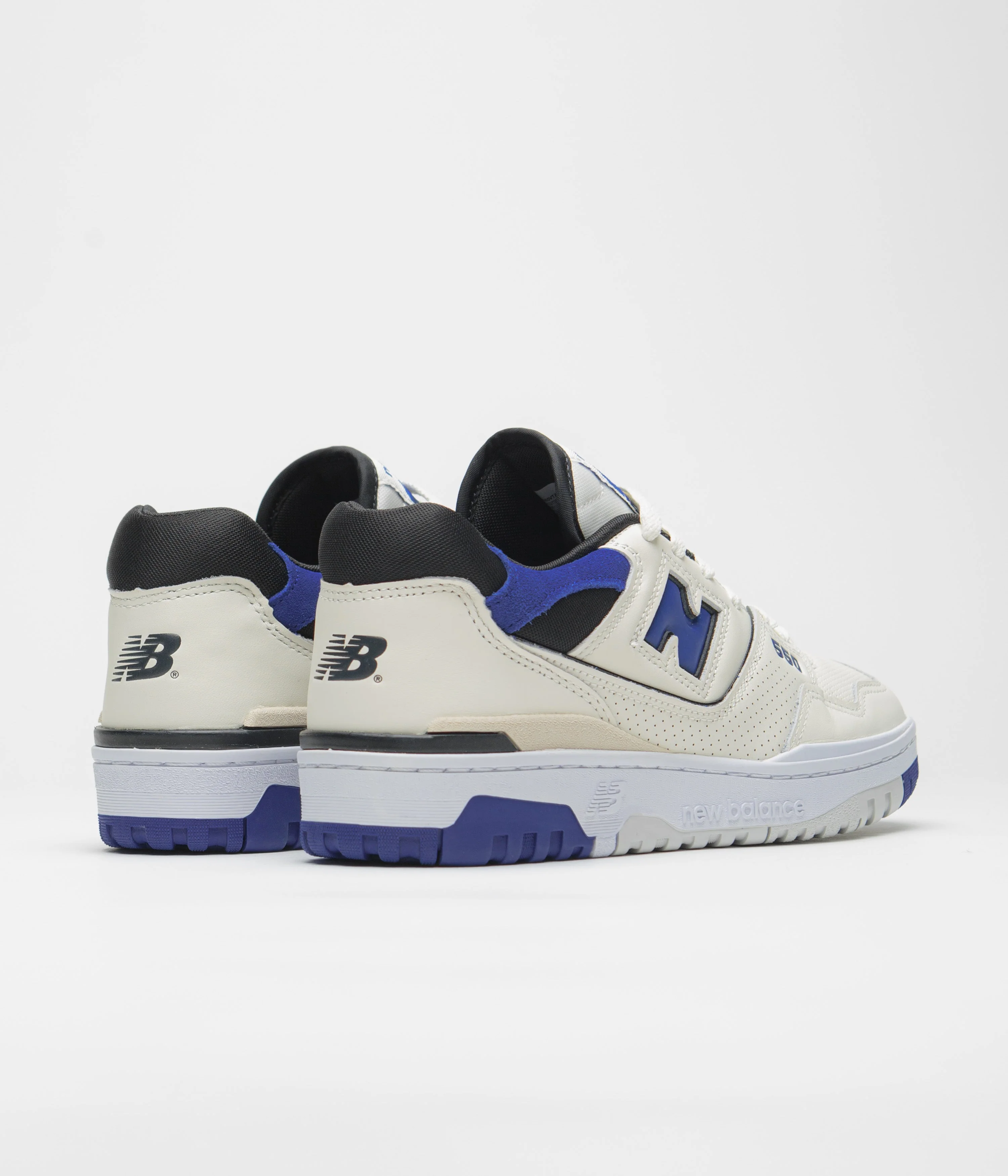 New Balance 550 Shoes - Sea Salt / Blue - Image 4