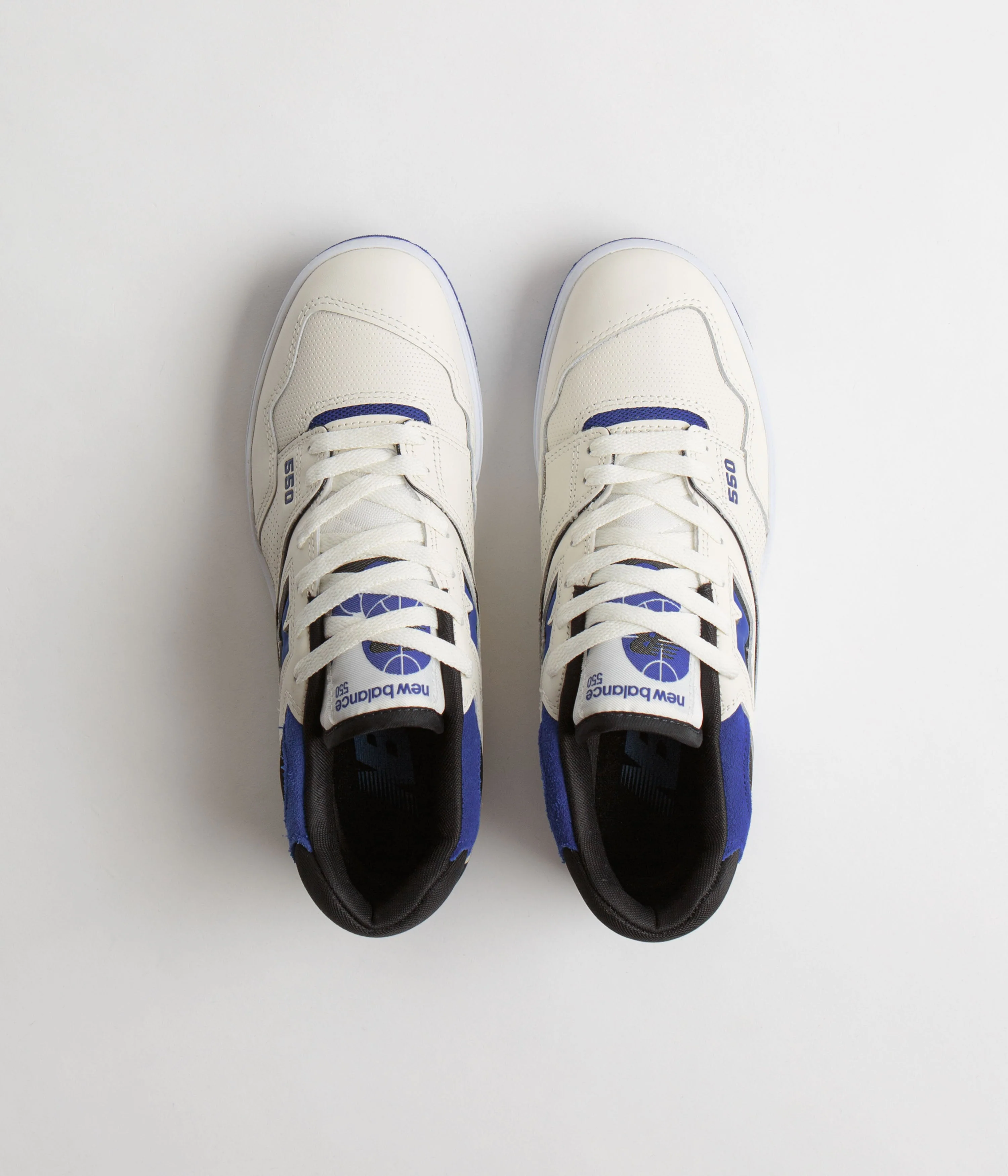 New Balance 550 Shoes - Sea Salt / Blue - Image 6