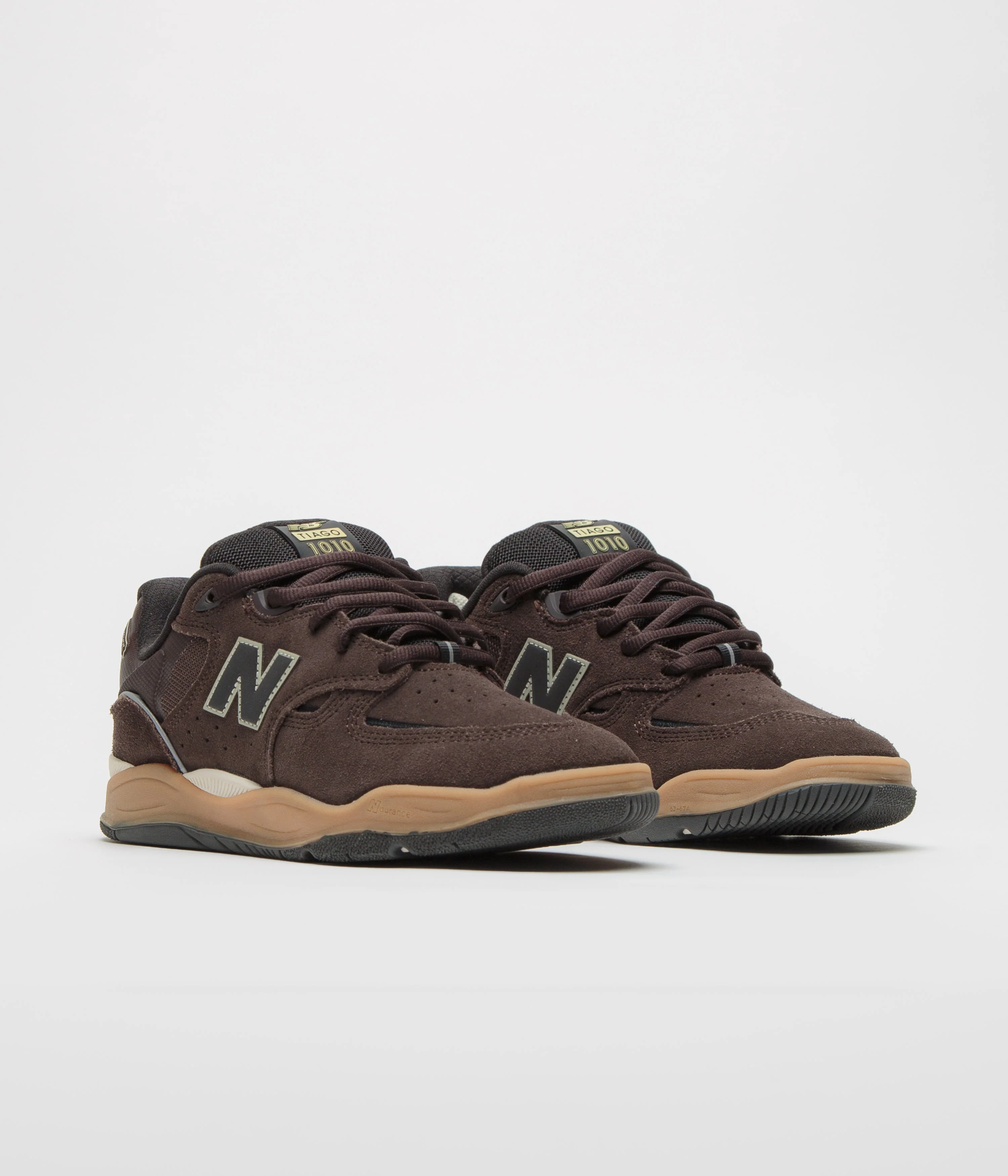 New Balance Numeric 1010 Tiago Lemos Shoes - Brown / Gum - Image 2
