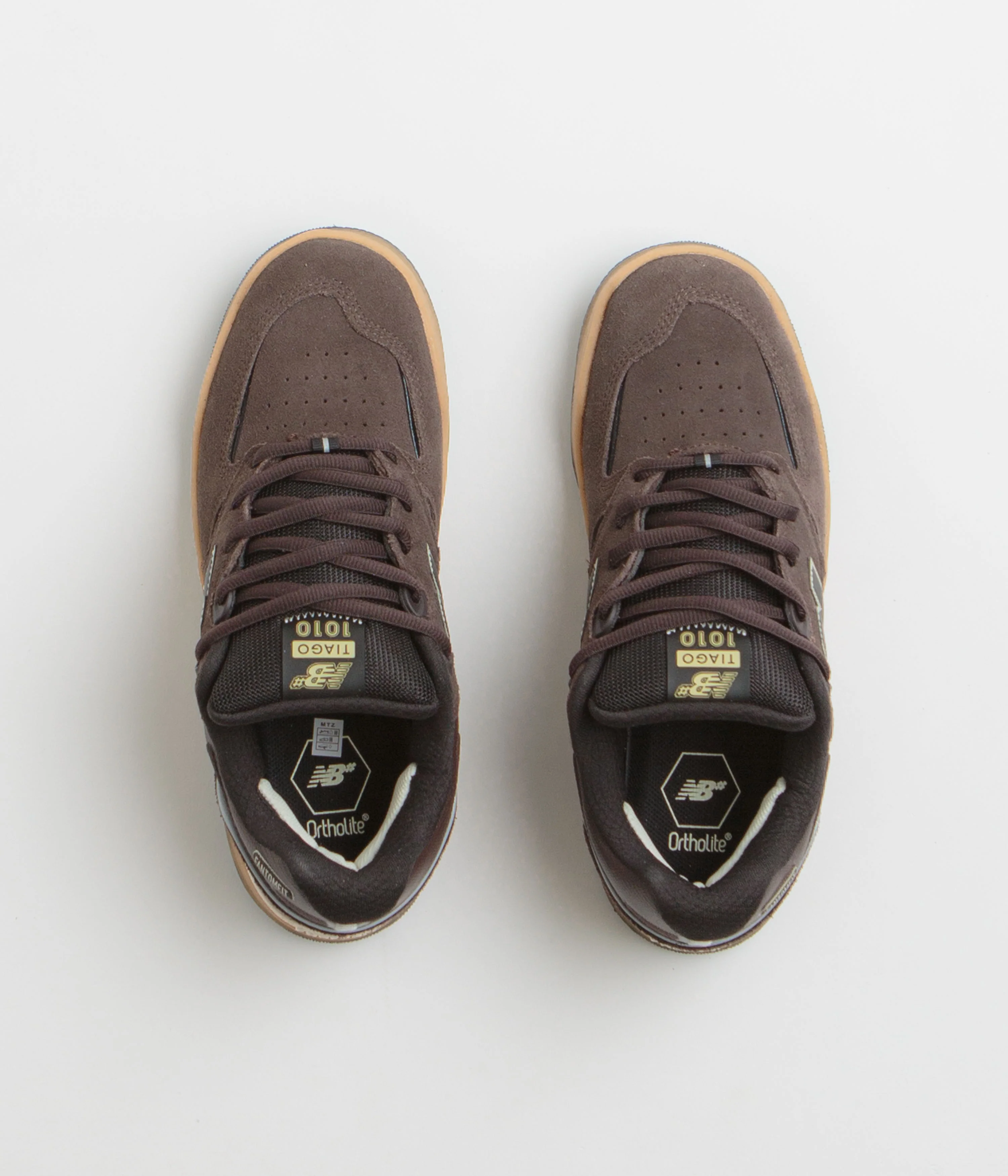 New Balance Numeric 1010 Tiago Lemos Shoes - Brown / Gum - Image 7