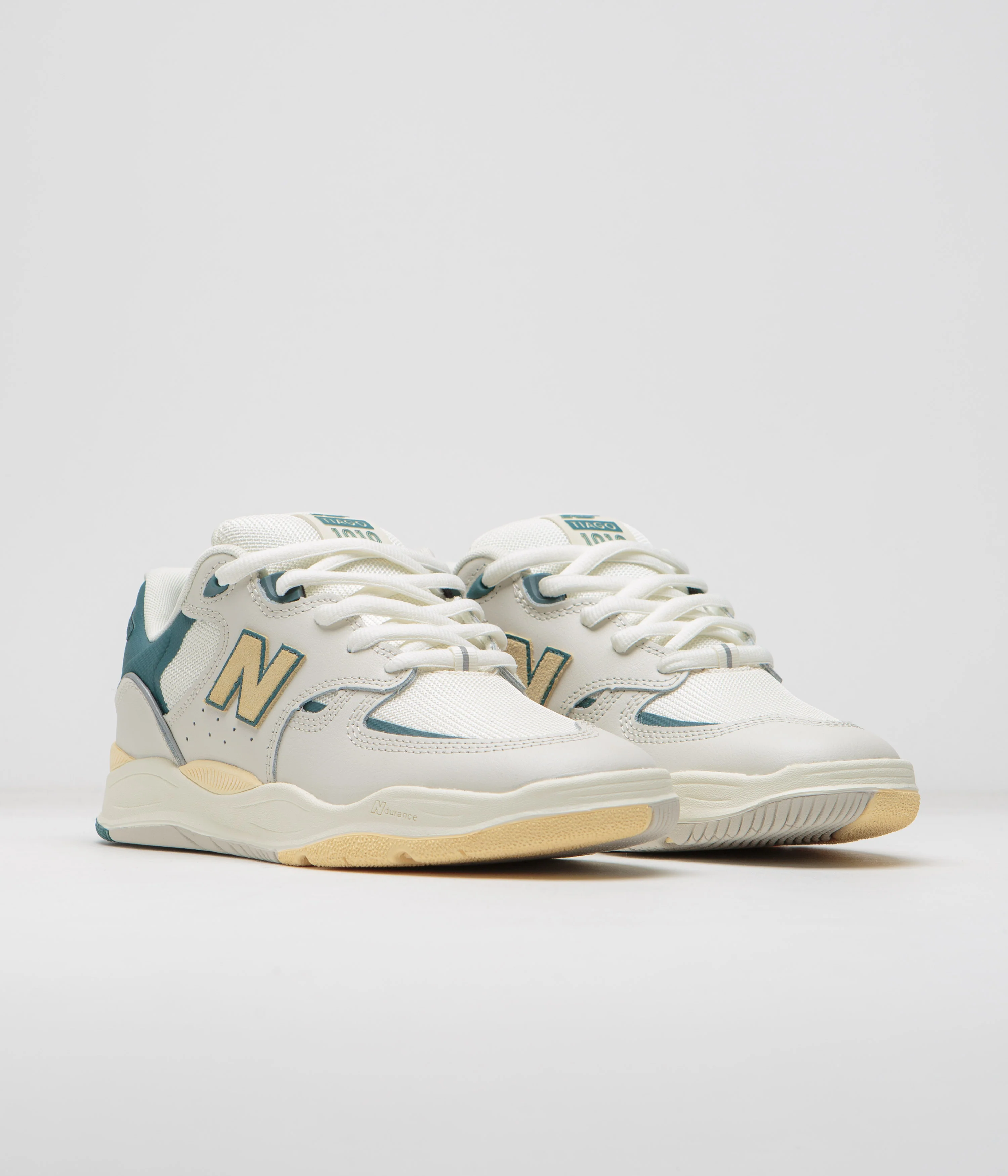 New Balance Numeric 1010 Tiago Lemos Shoes - Sea Salt / Spruce - Image 2