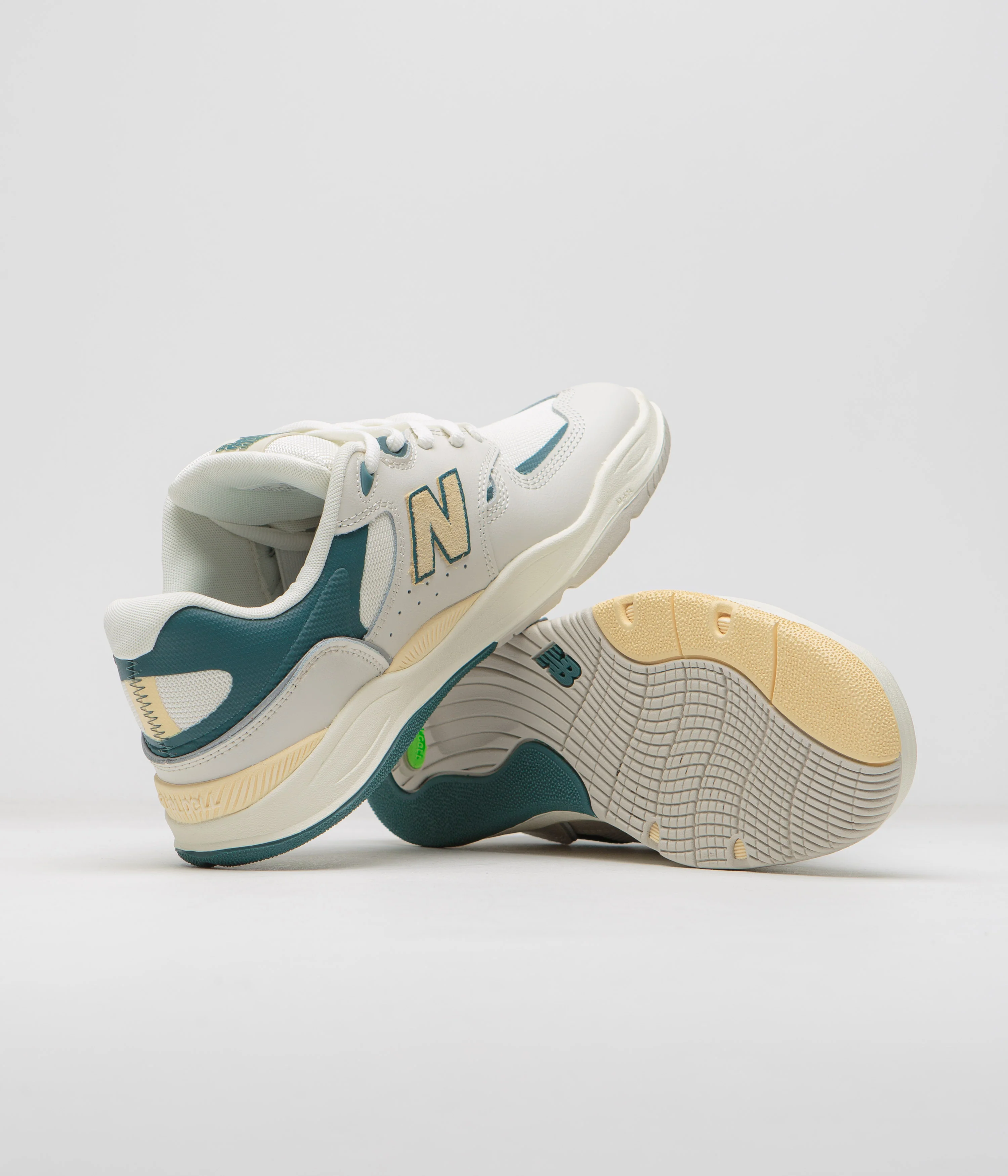 New Balance Numeric 1010 Tiago Lemos Shoes - Sea Salt / Spruce - Image 5