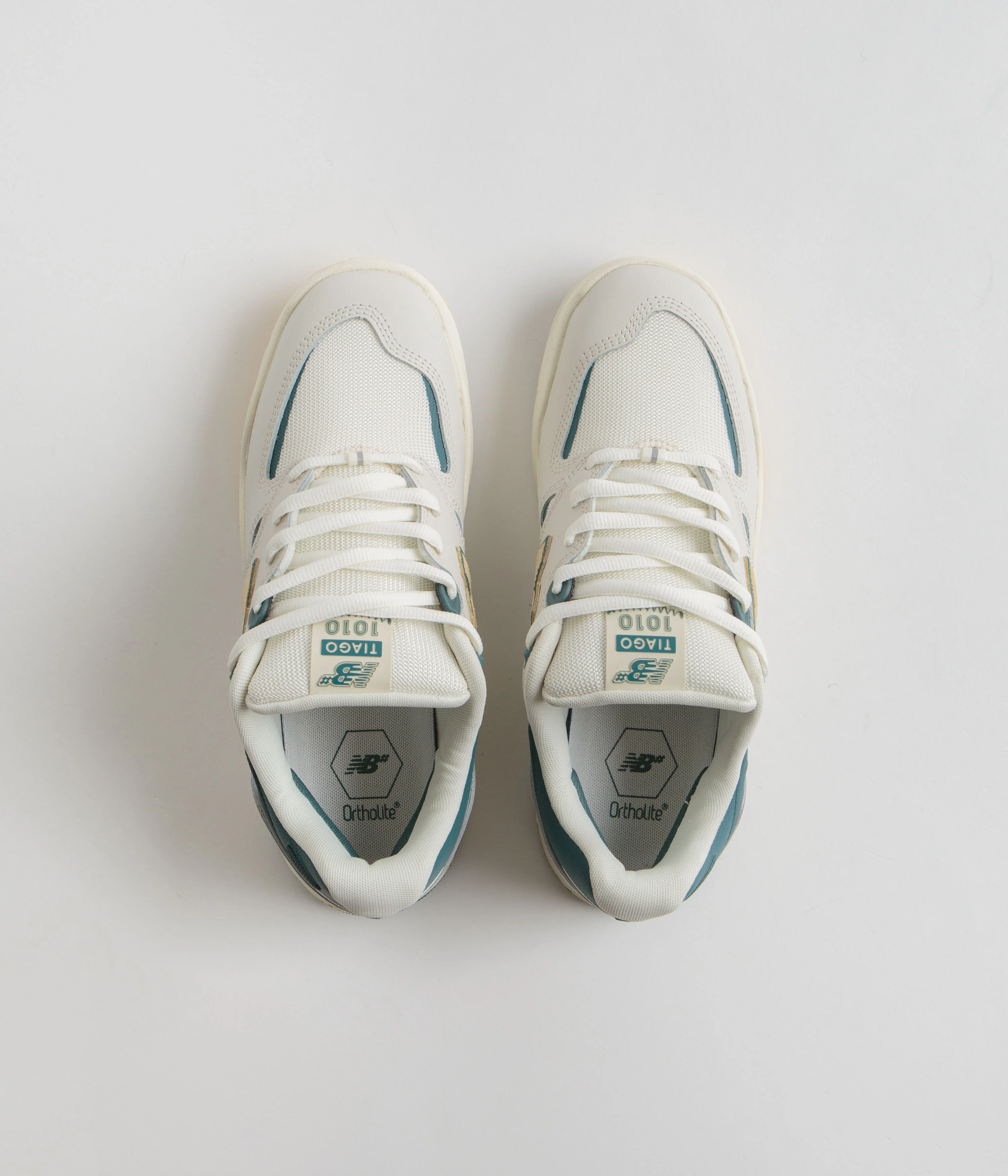 New Balance Numeric 1010 Tiago Lemos Shoes - Sea Salt / Spruce - Image 7