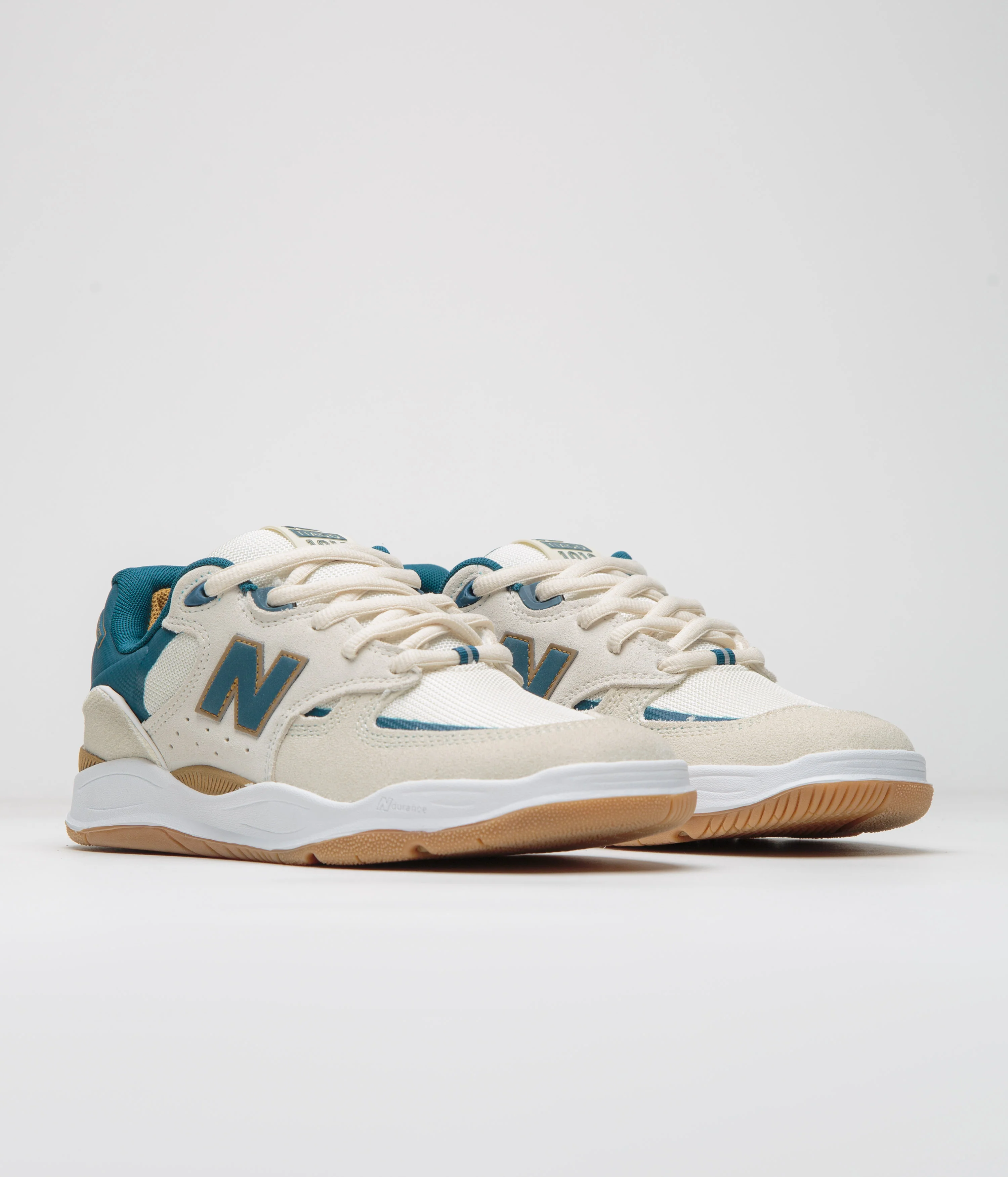 New Balance Numeric 1010 Tiago Lemos Shoes - Sea Salt / Teal - Image 2