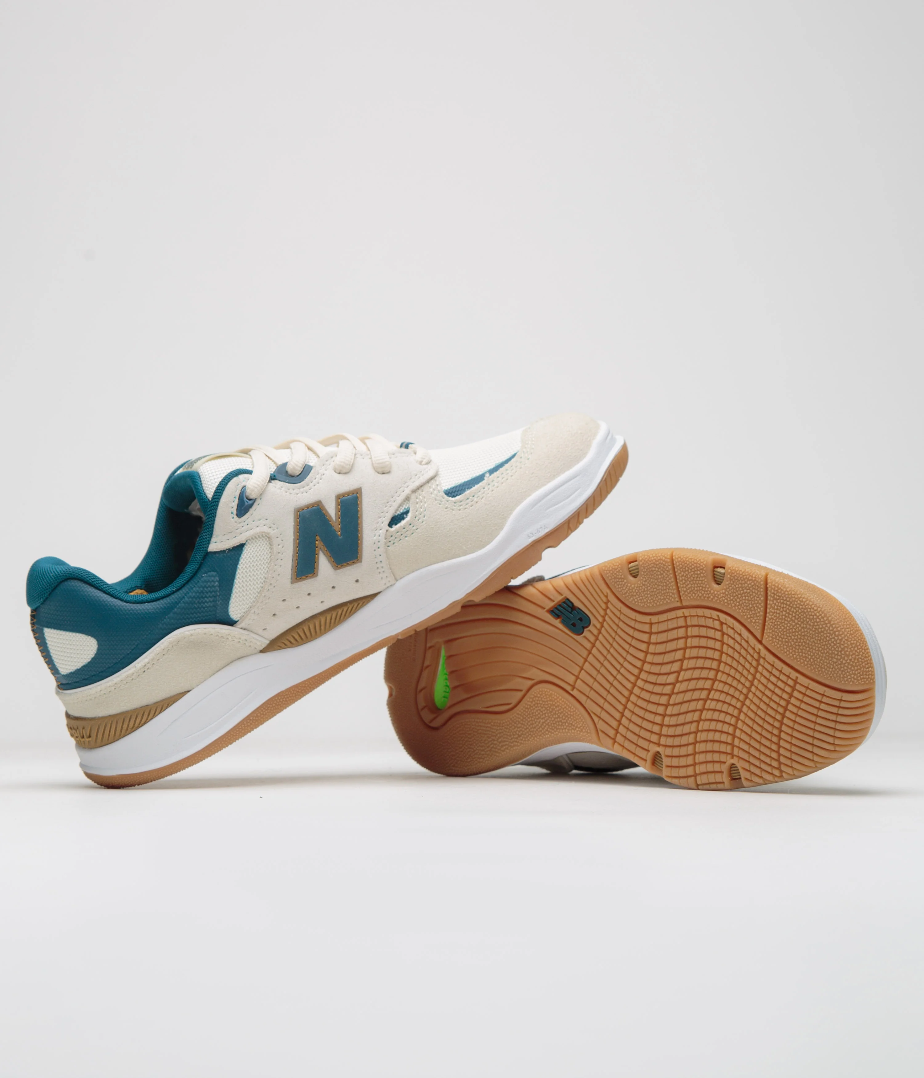 New Balance Numeric 1010 Tiago Lemos Shoes - Sea Salt / Teal - Image 5