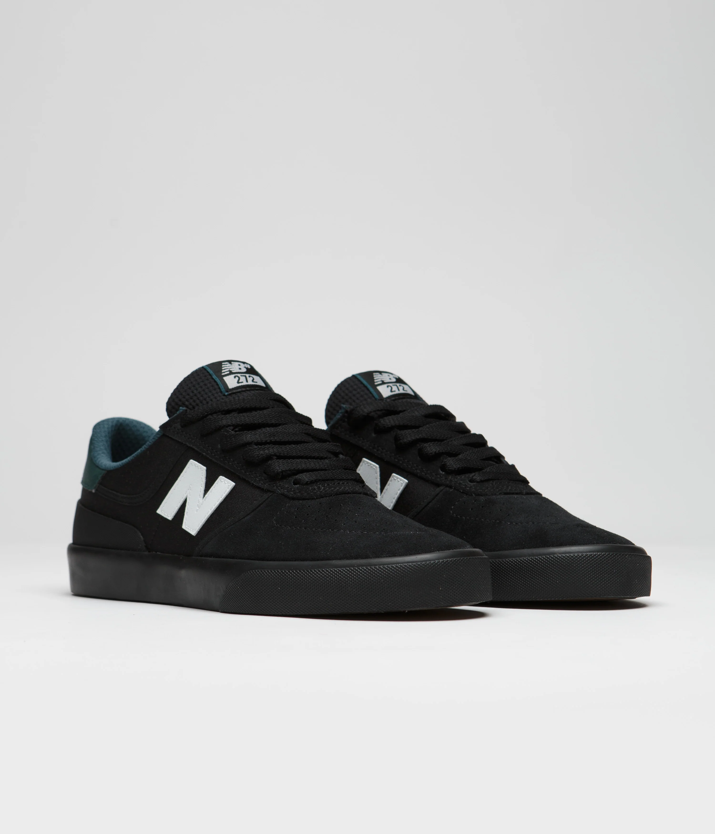 New Balance Numeric 272 Shoes - Black / Black / White - Image 2