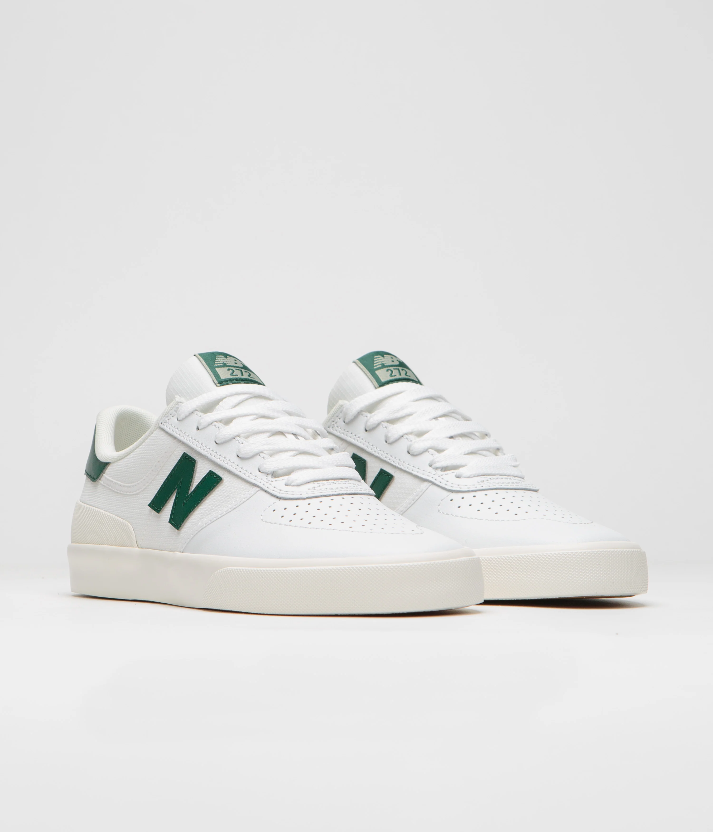 New Balance Numeric 272 Shoes - White / Green - Image 2