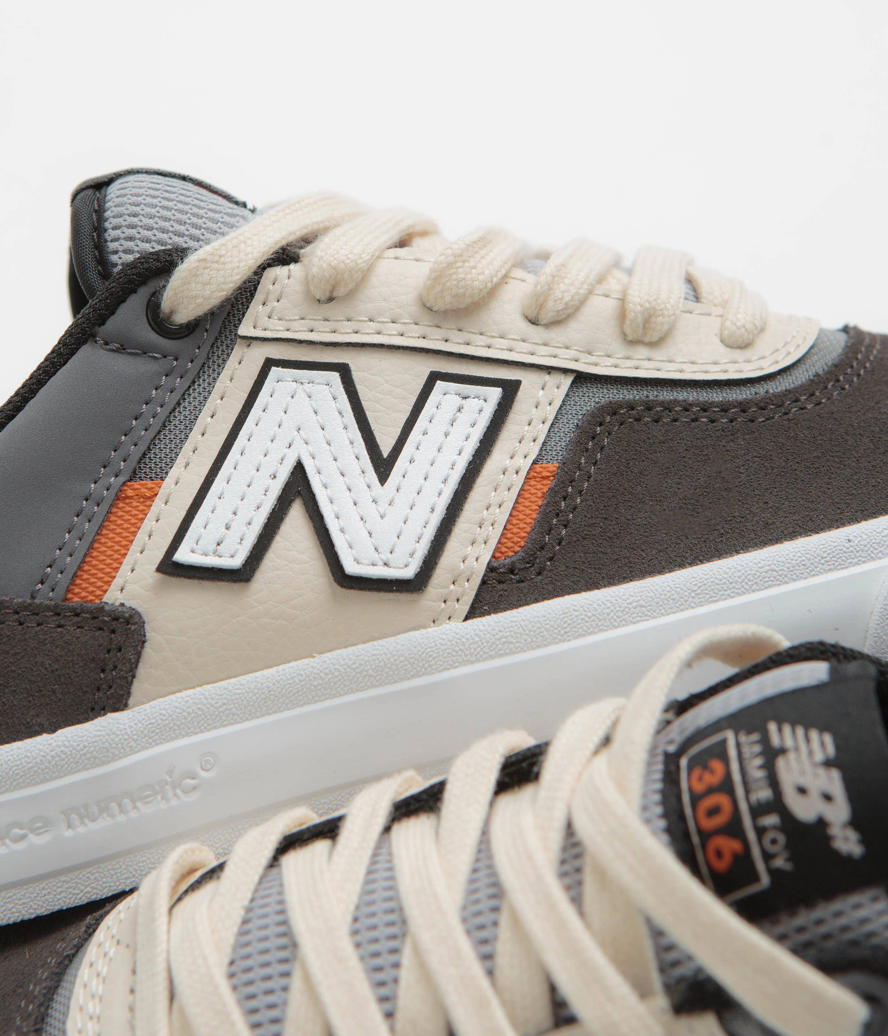 New Balance Numeric 306 Jamie Foy Shoes - Black Cement - Image 3