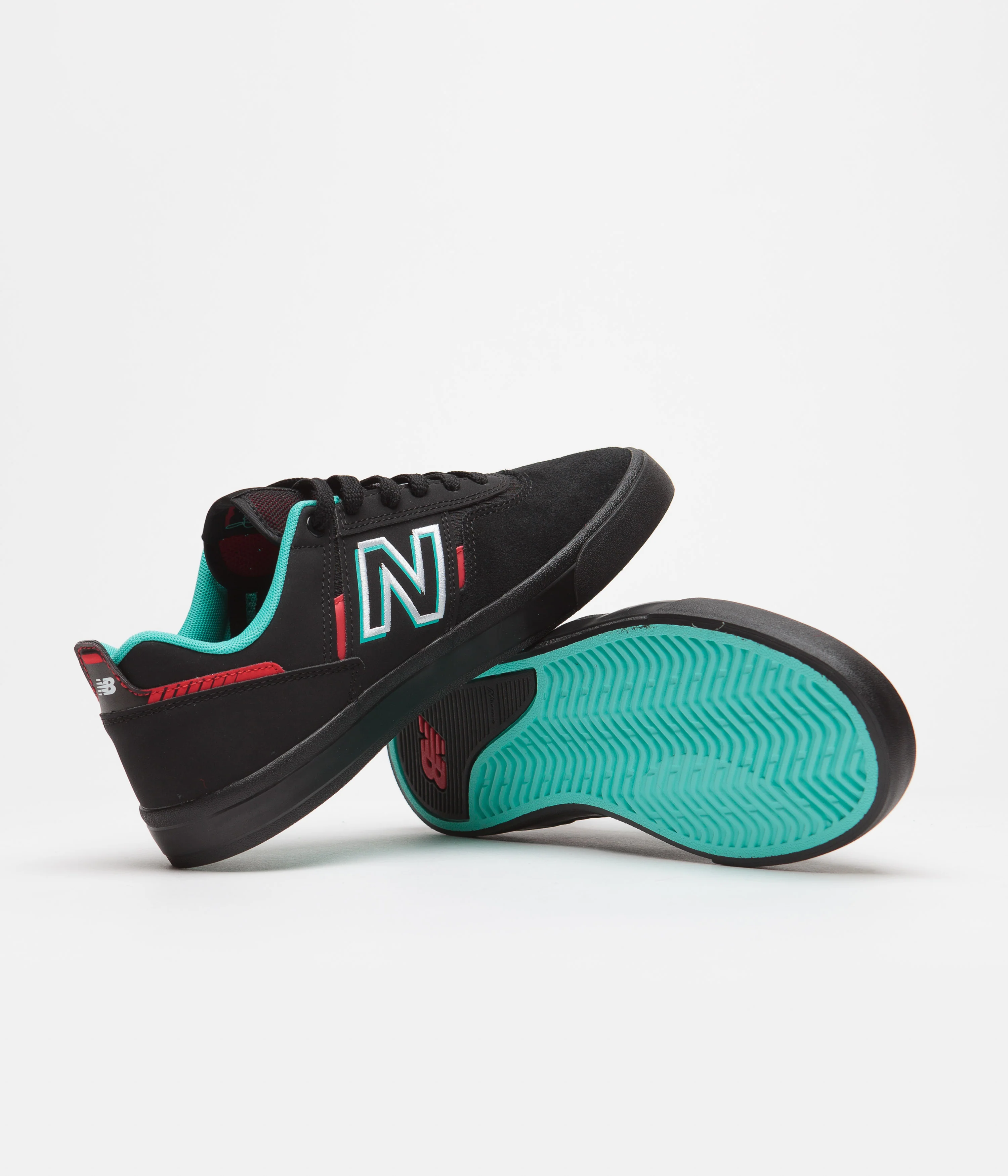 New Balance Numeric 306 Jamie Foy Shoes - Black / Red / Black - Image 5