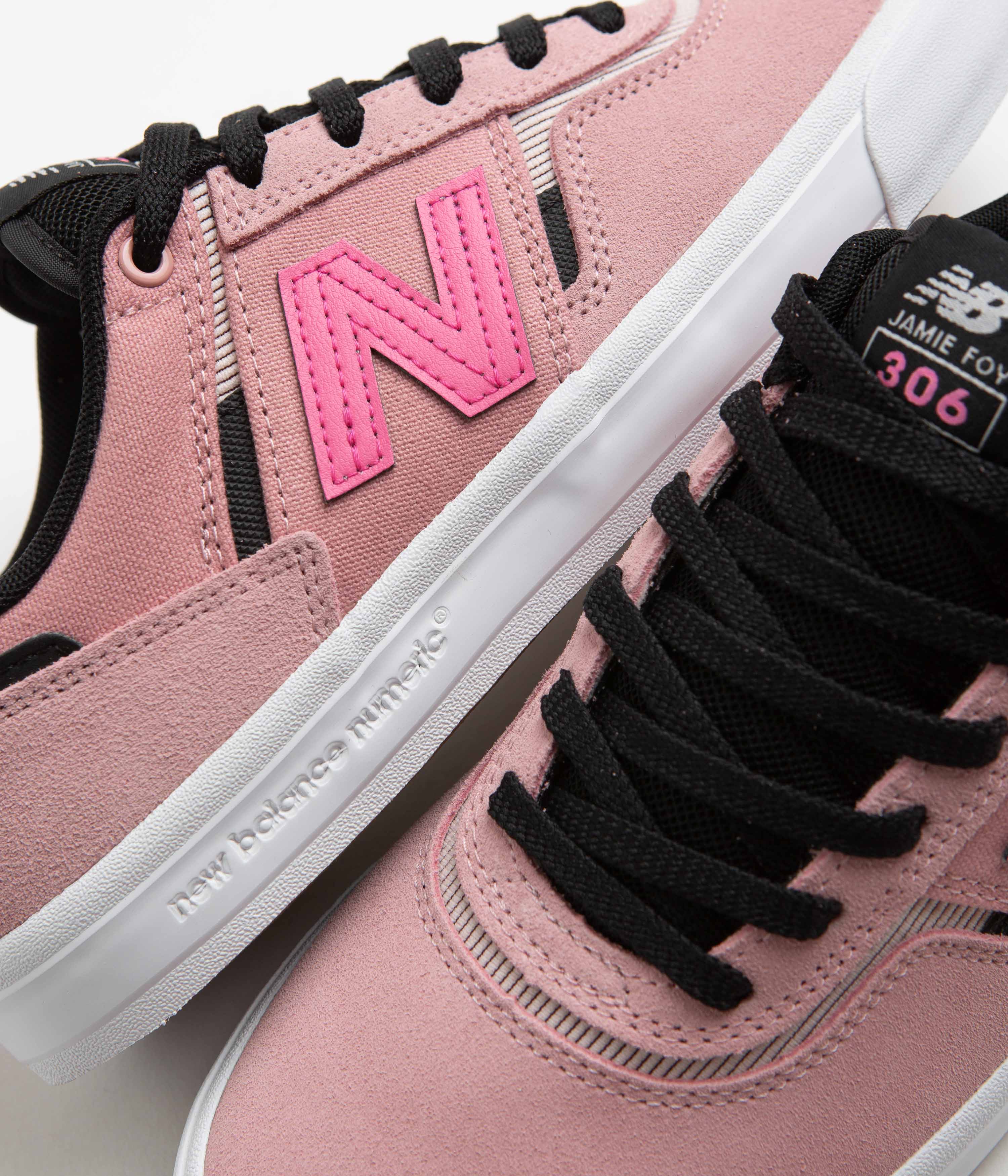 New Balance Numeric 306 Jamie Foy Shoes - Pink / Black - Image 3