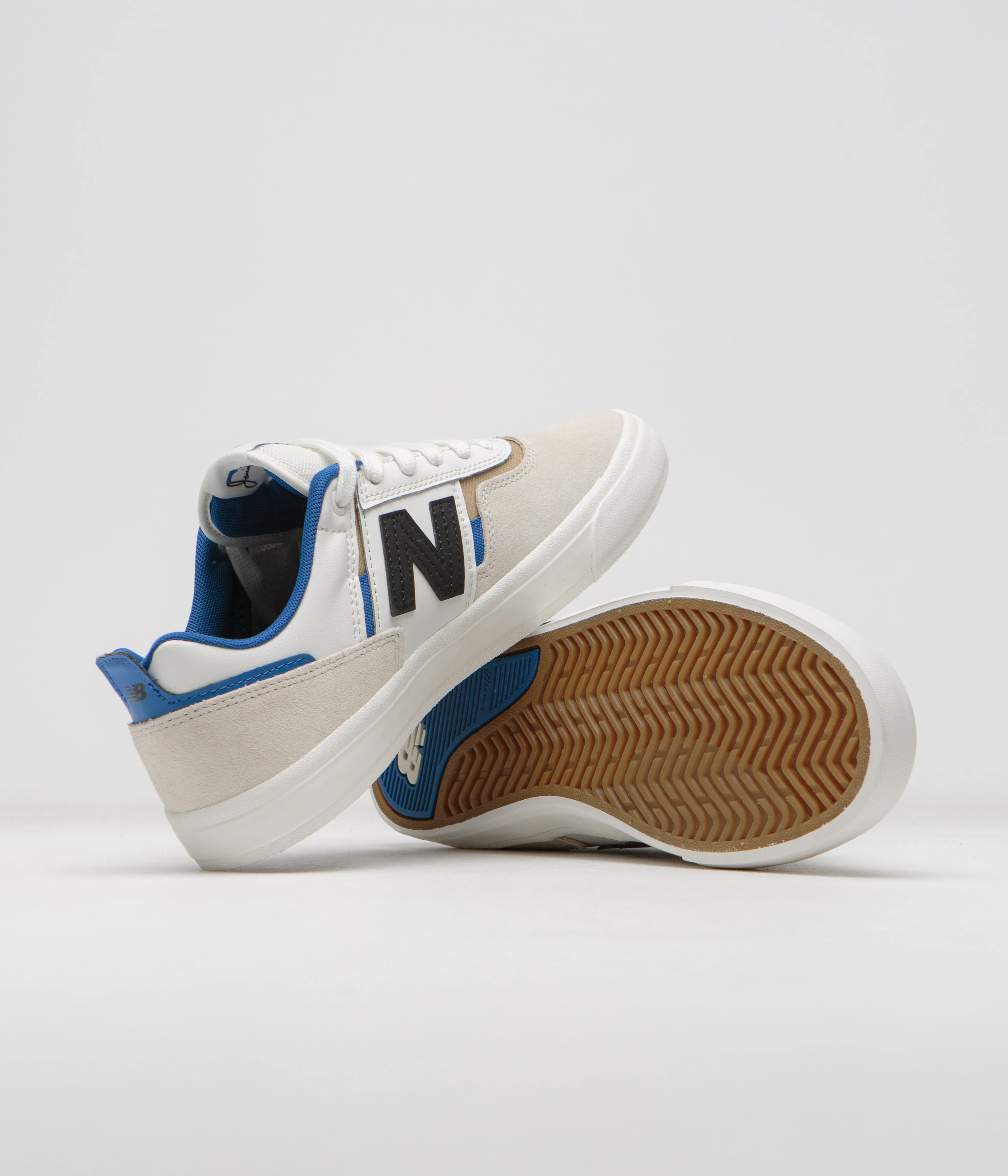 New Balance Numeric 306 Jamie Foy Shoes - Sea Salt / Blue - Image 5
