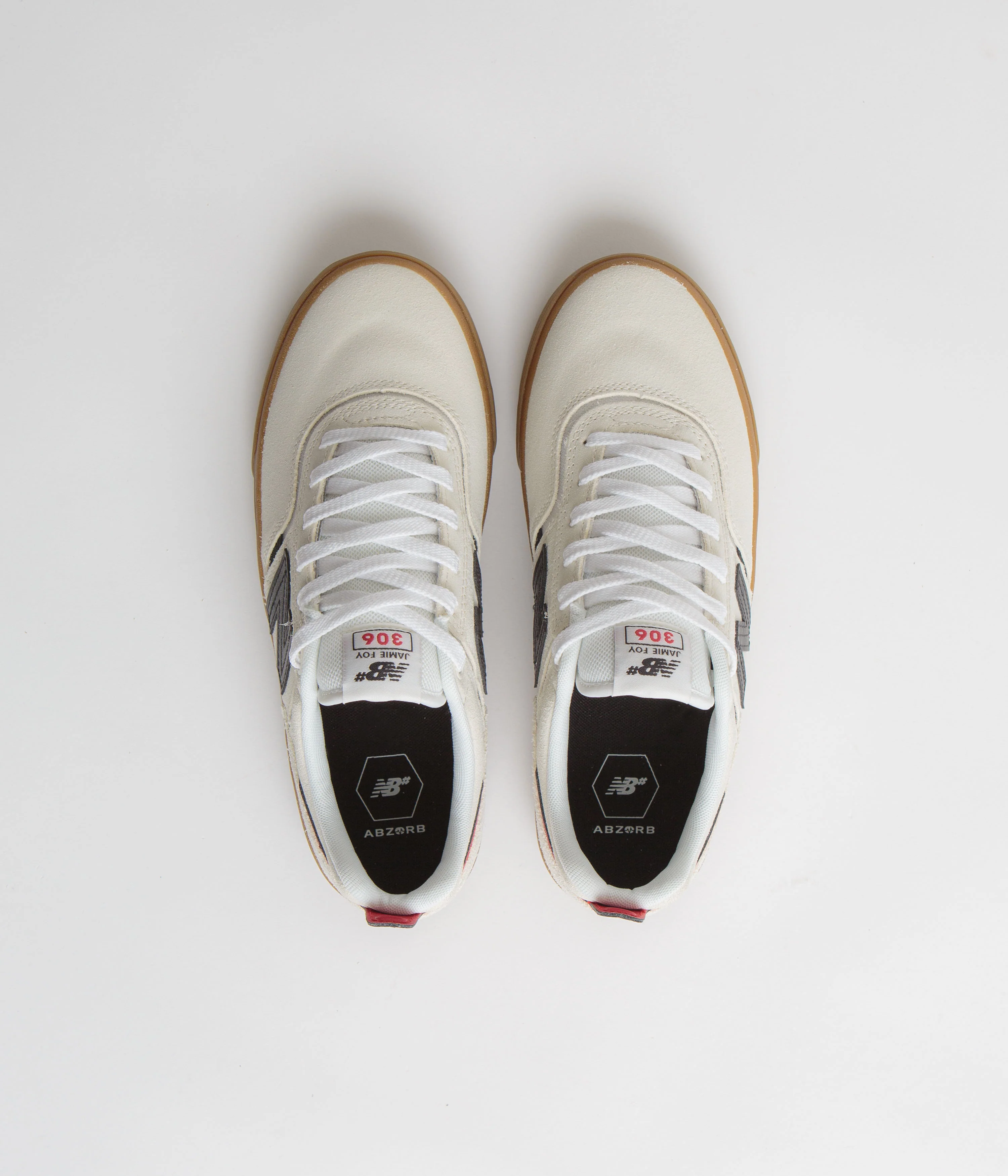 New Balance Numeric 306 Jamie Foy Shoes - Sea Salt / Gum - Image 7