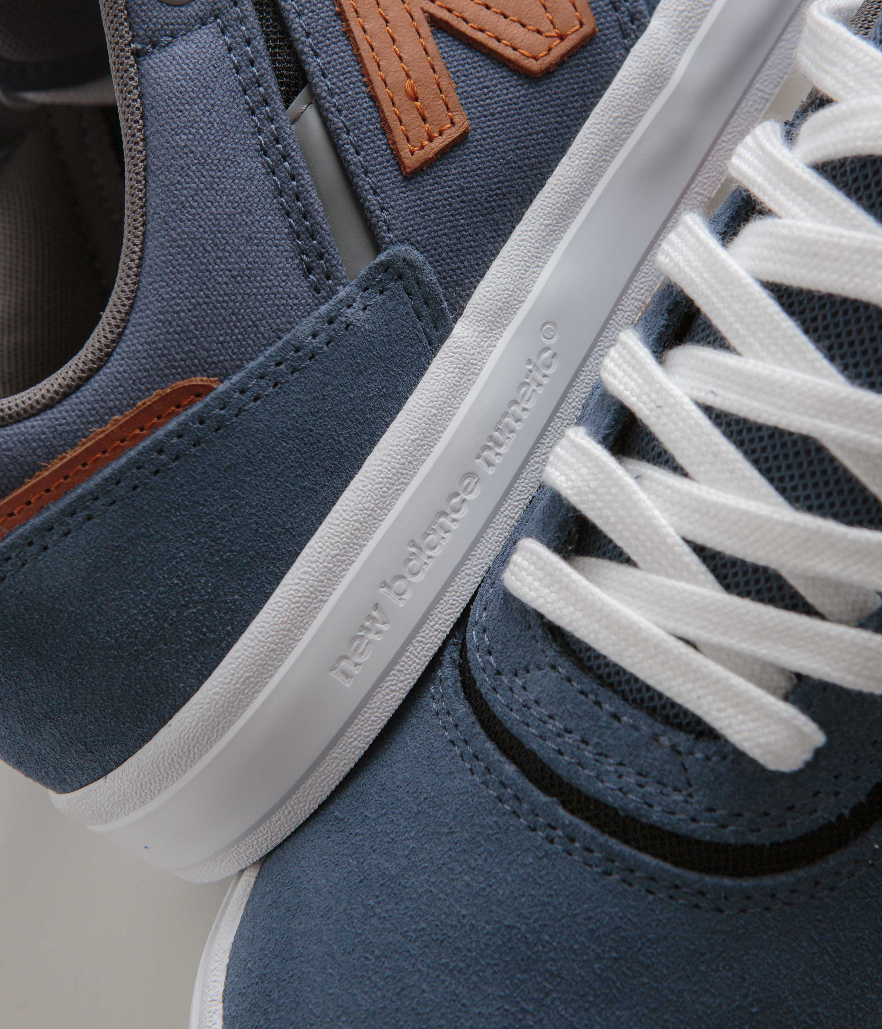 New Balance Numeric 306 Jamie Foy Shoes - Vintage Indigo / Brown - Image 3