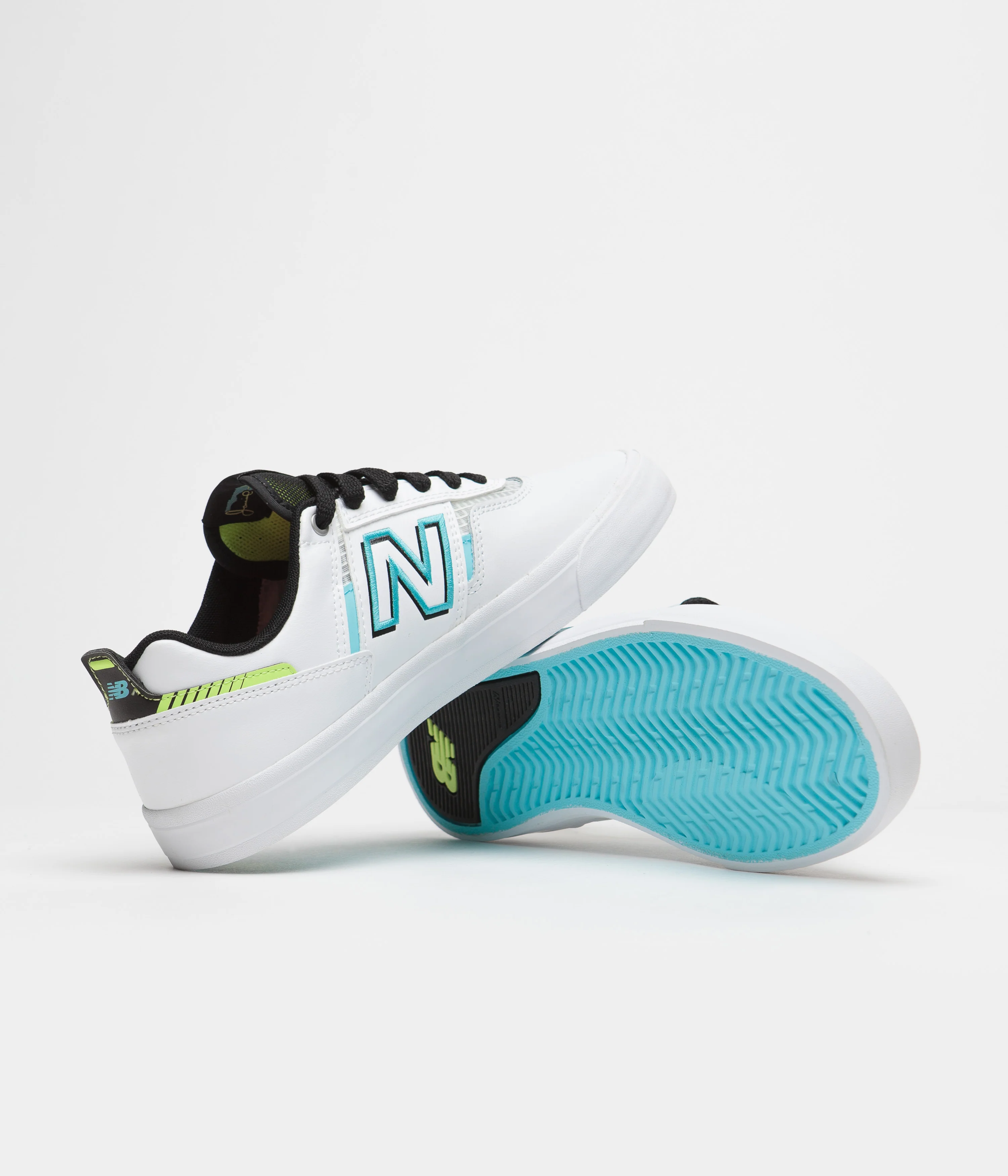 New Balance Numeric 306 Jamie Foy Shoes - White / Blue - Image 5