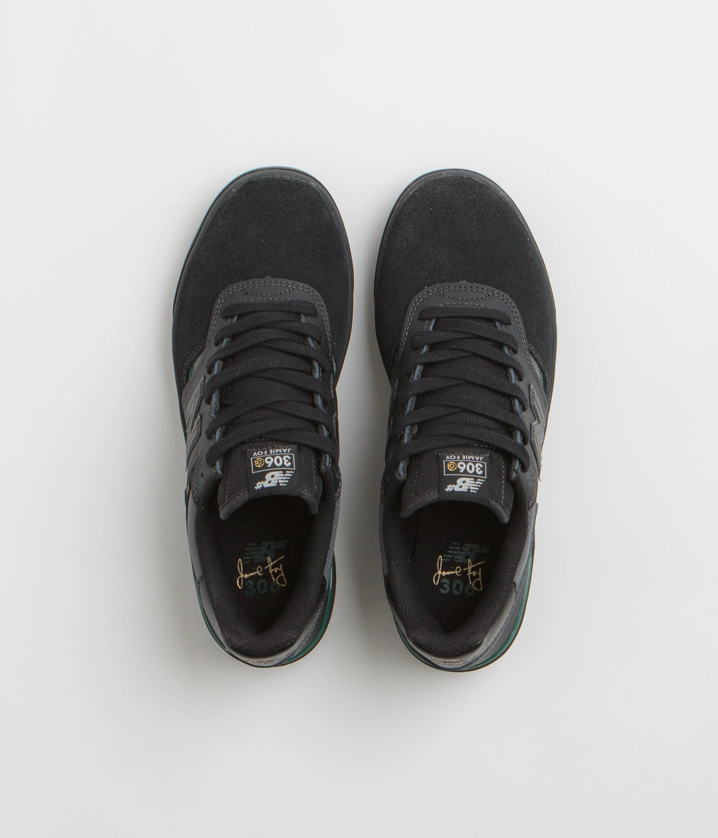 New Balance Numeric 306C Jamie Foy Shoes - Black / Black - Image 7