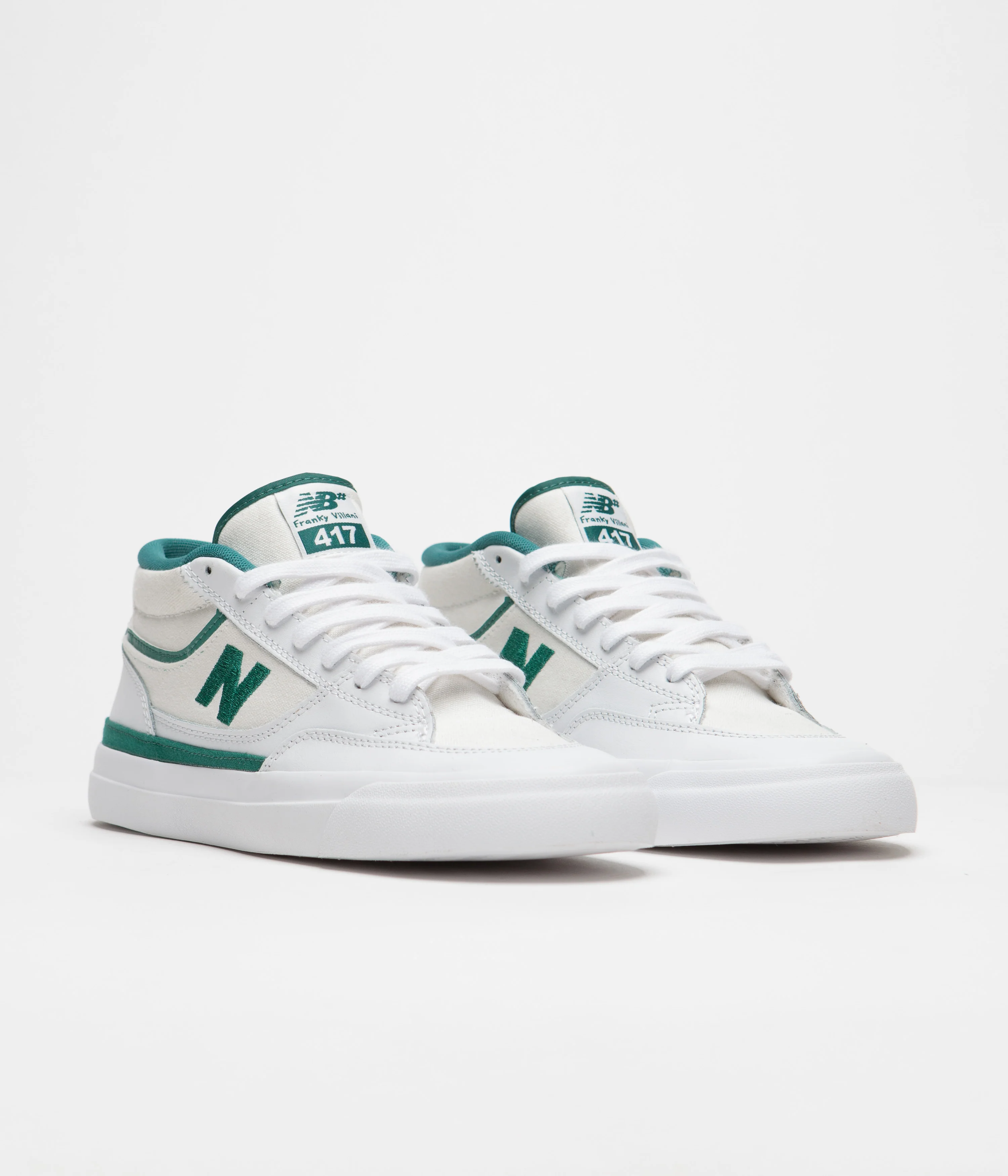 New Balance Numeric 417 Franky Villani Shoes - White / Green - Image 2