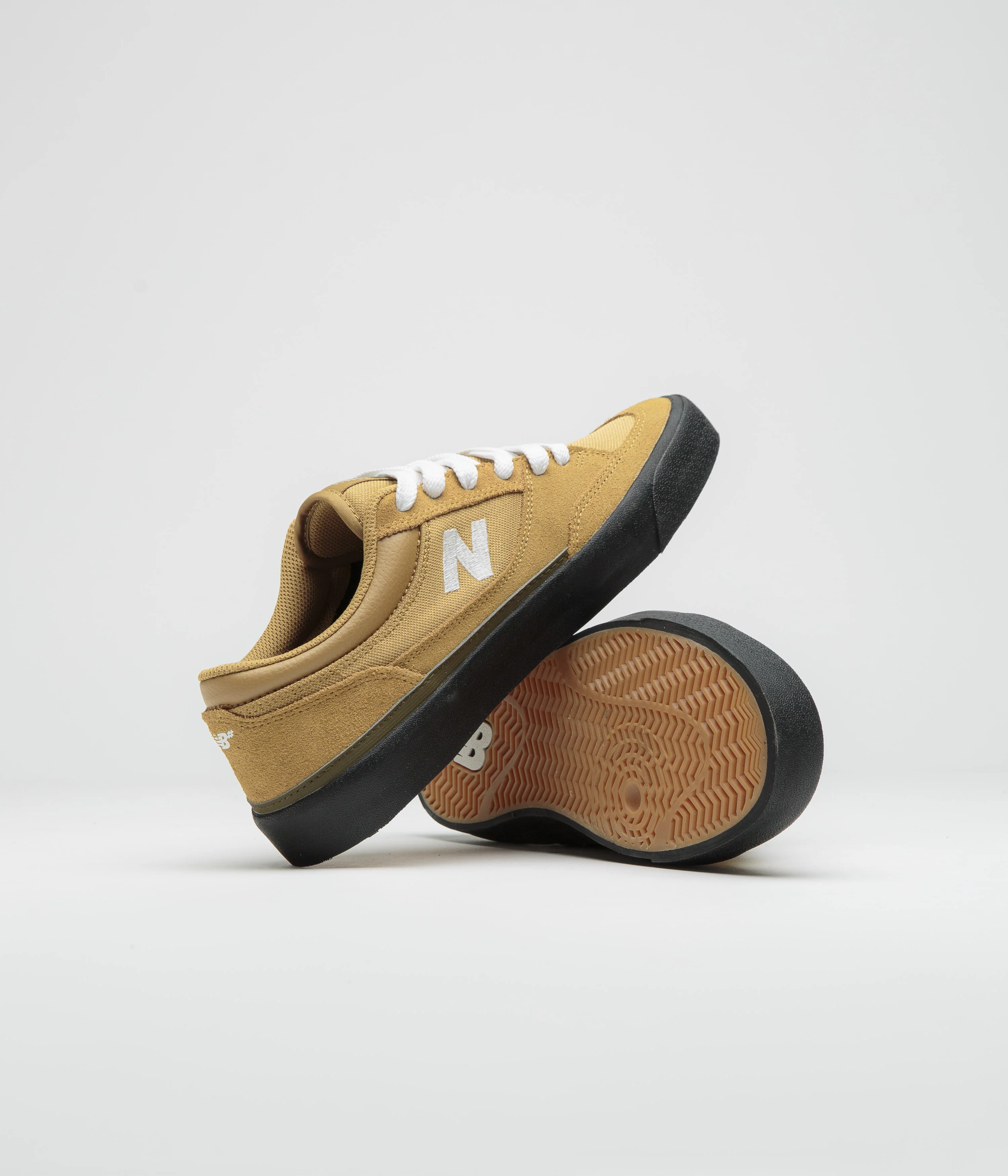 New Balance Numeric 417 Low Franky Villani Shoes - Camel / Black - Image 5