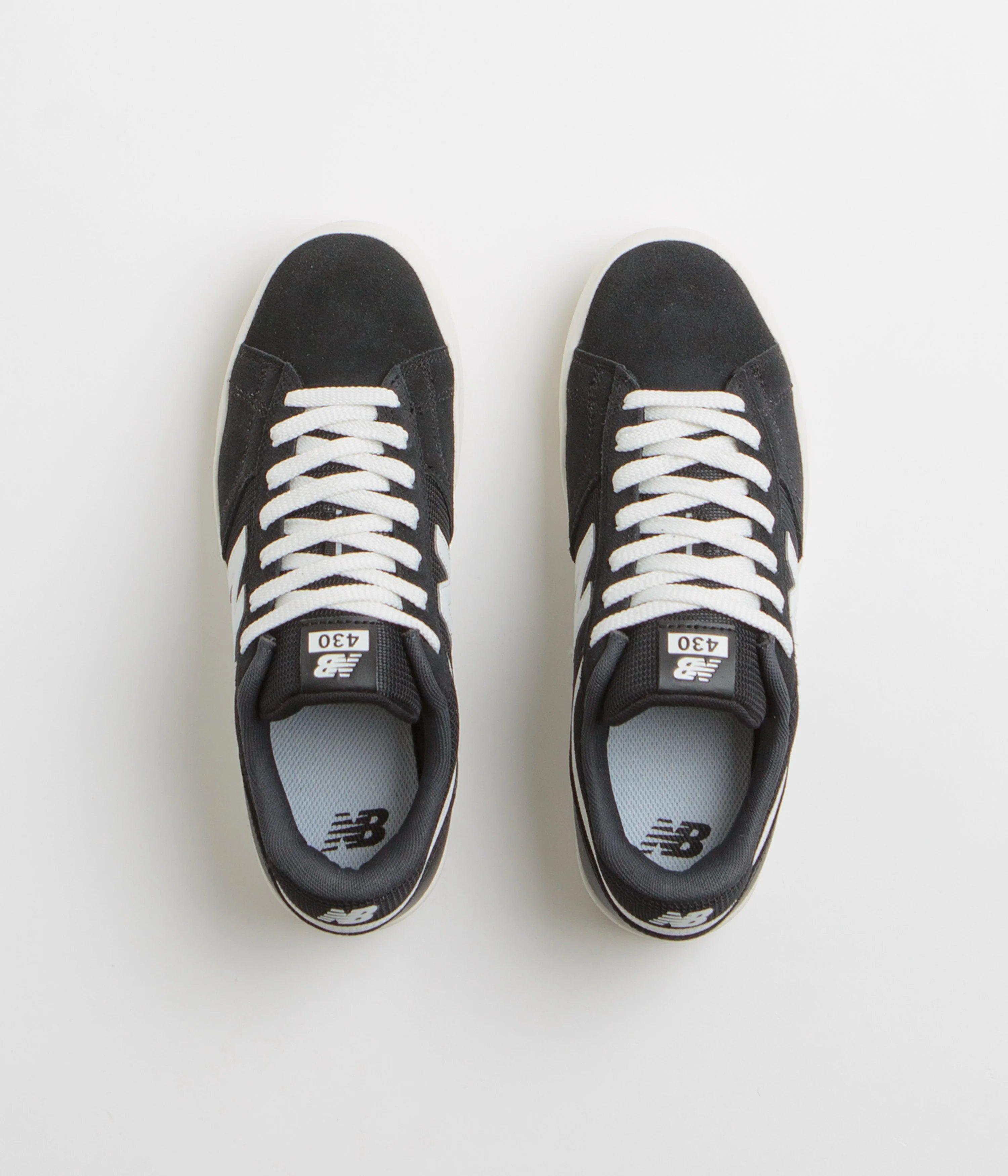New Balance Numeric 430 Shoes - Black / White - Image 6