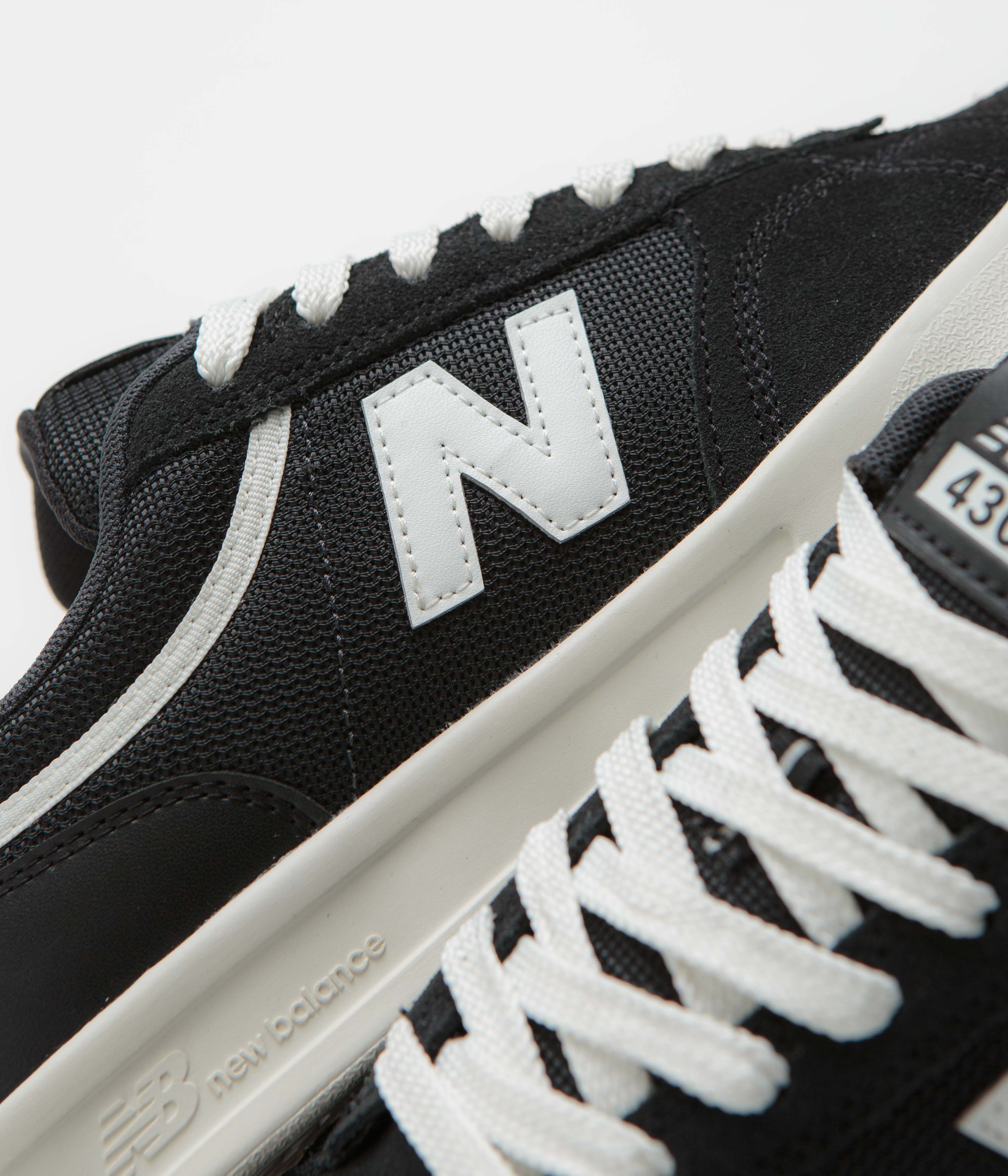 New Balance Numeric 430 Shoes - Black / White - Image 7