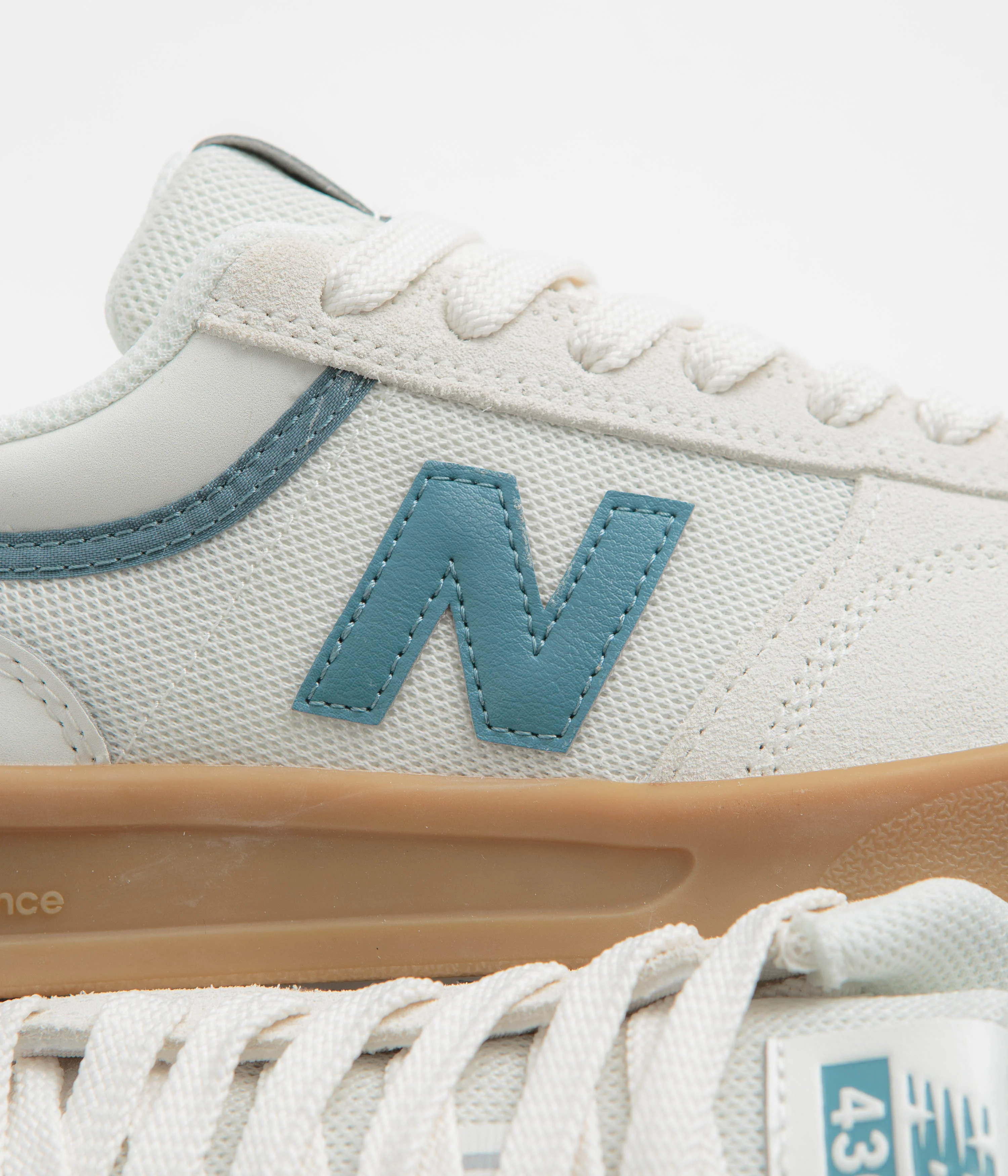 New Balance Numeric 430 Shoes - Sea Salt / Green - Image 3