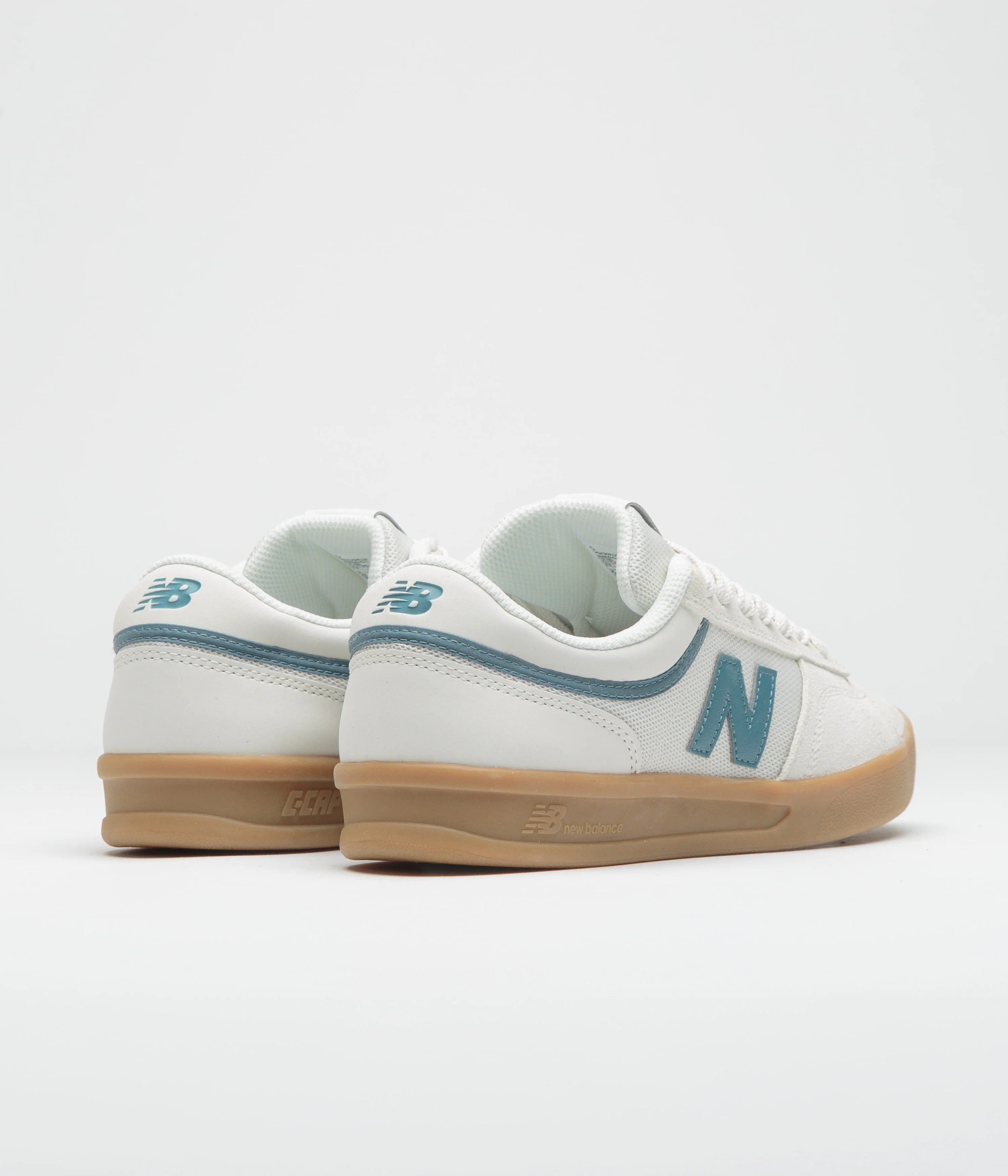 New Balance Numeric 430 Shoes - Sea Salt / Green - Image 4
