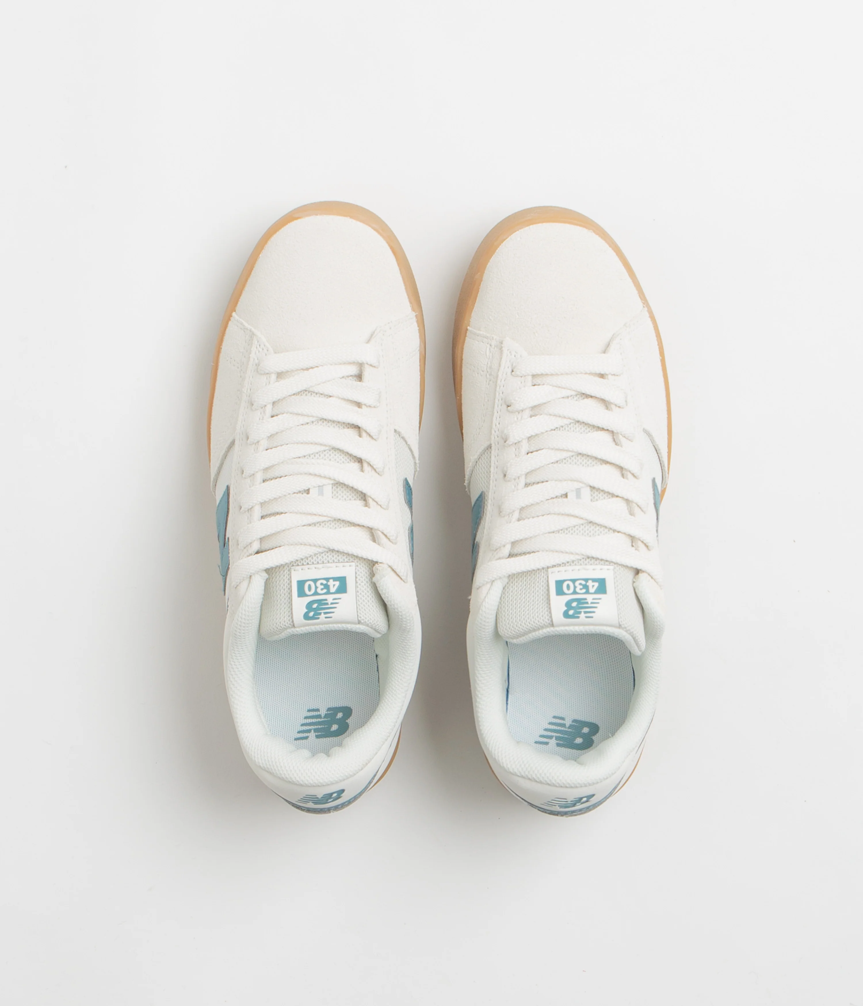 New Balance Numeric 430 Shoes - Sea Salt / Green - Image 7
