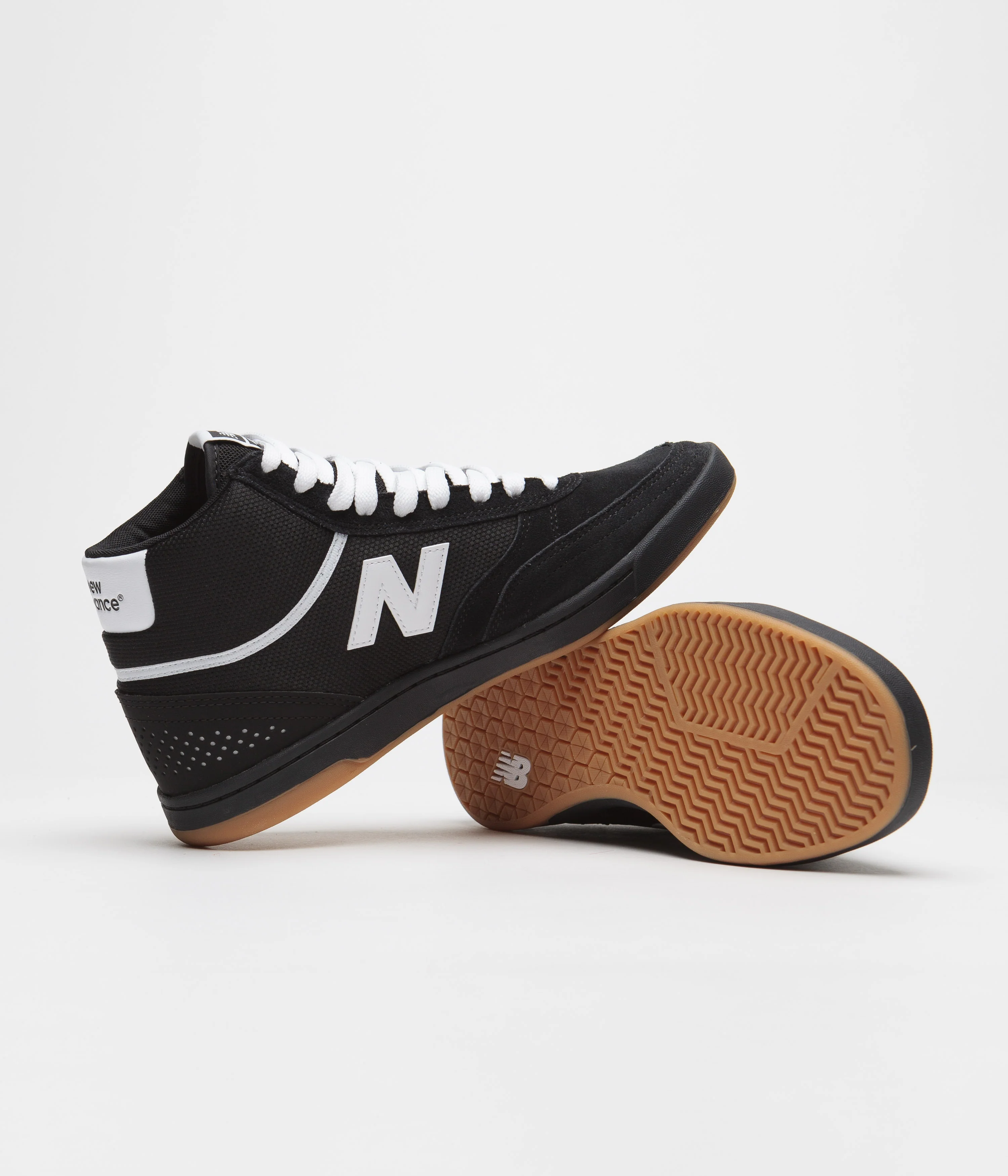 New Balance Numeric 440 Hi Shoes - Black / White / White - Image 5