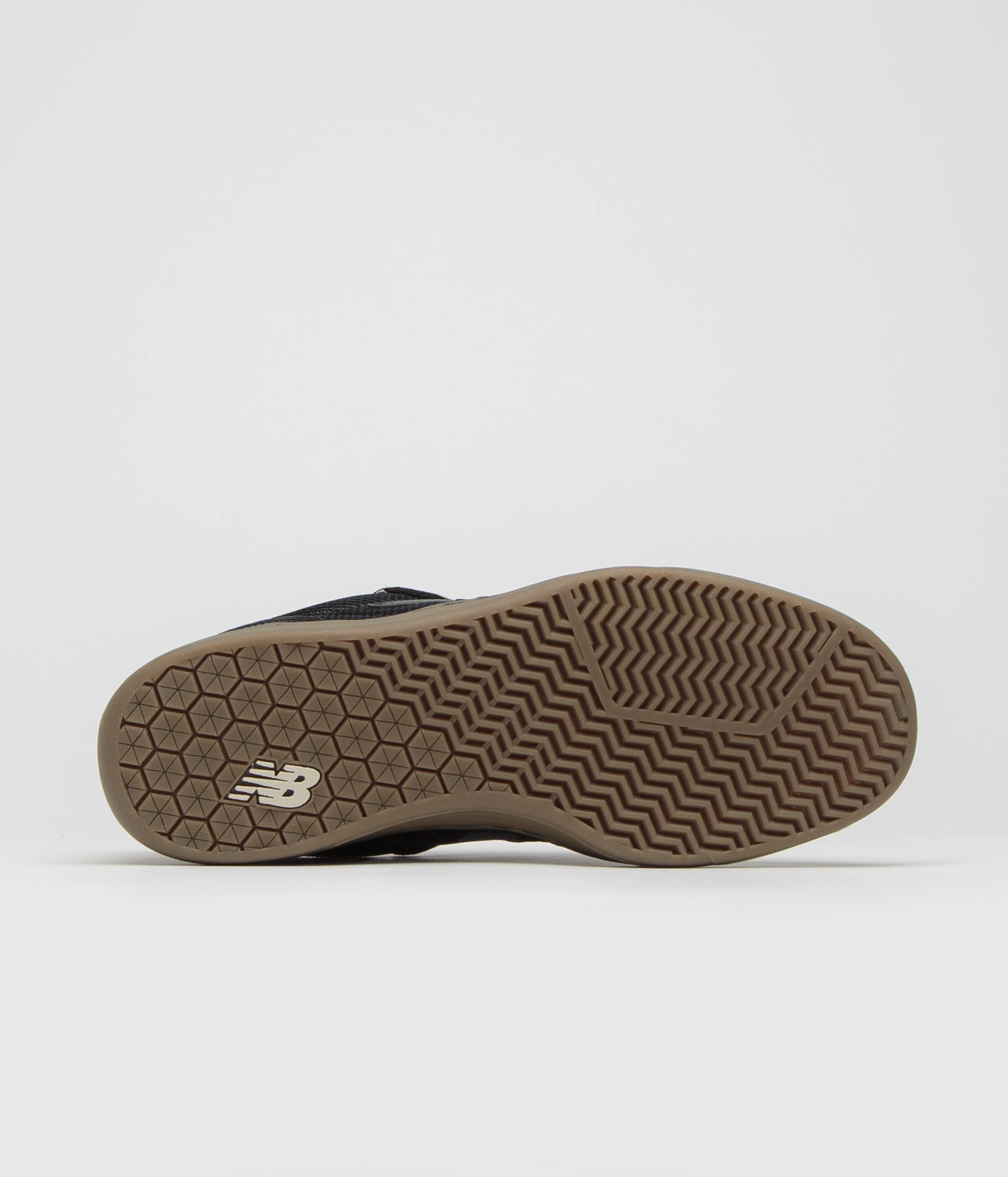 New Balance Numeric 440 Shoes - Black / Gum / Orange - Image 6
