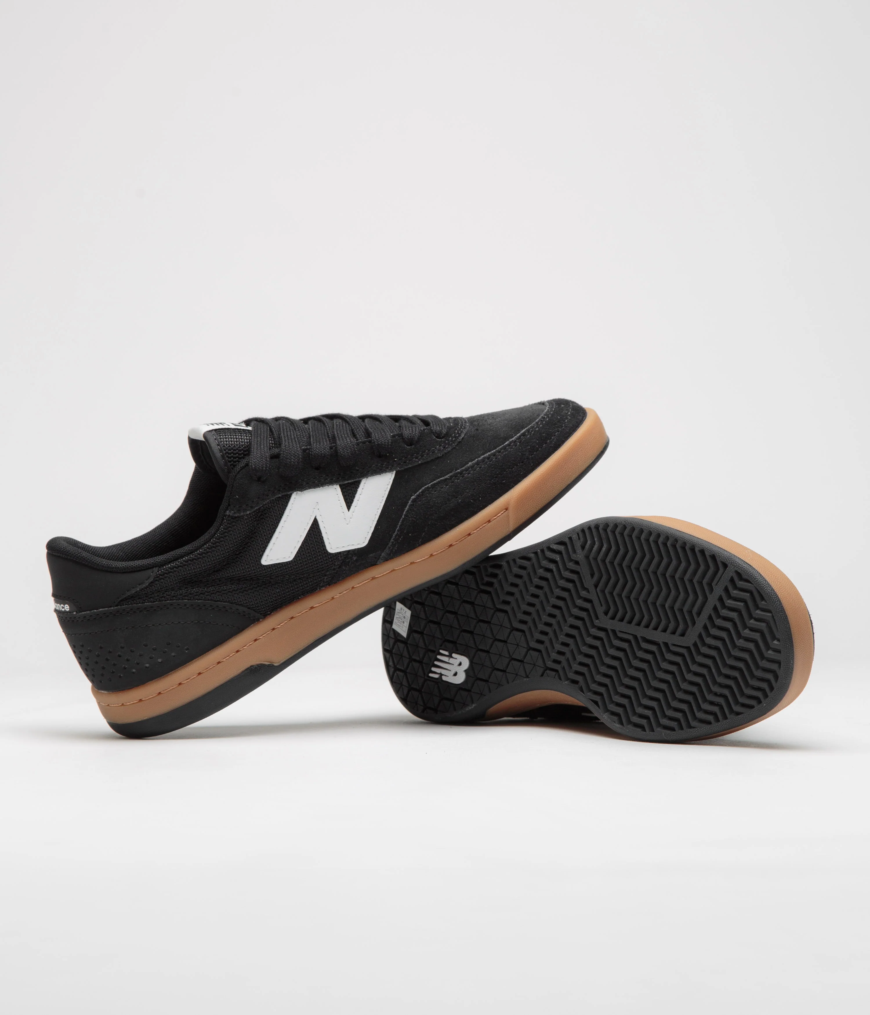 New Balance Numeric 440 Shoes - Black / Gum / White - Image 5