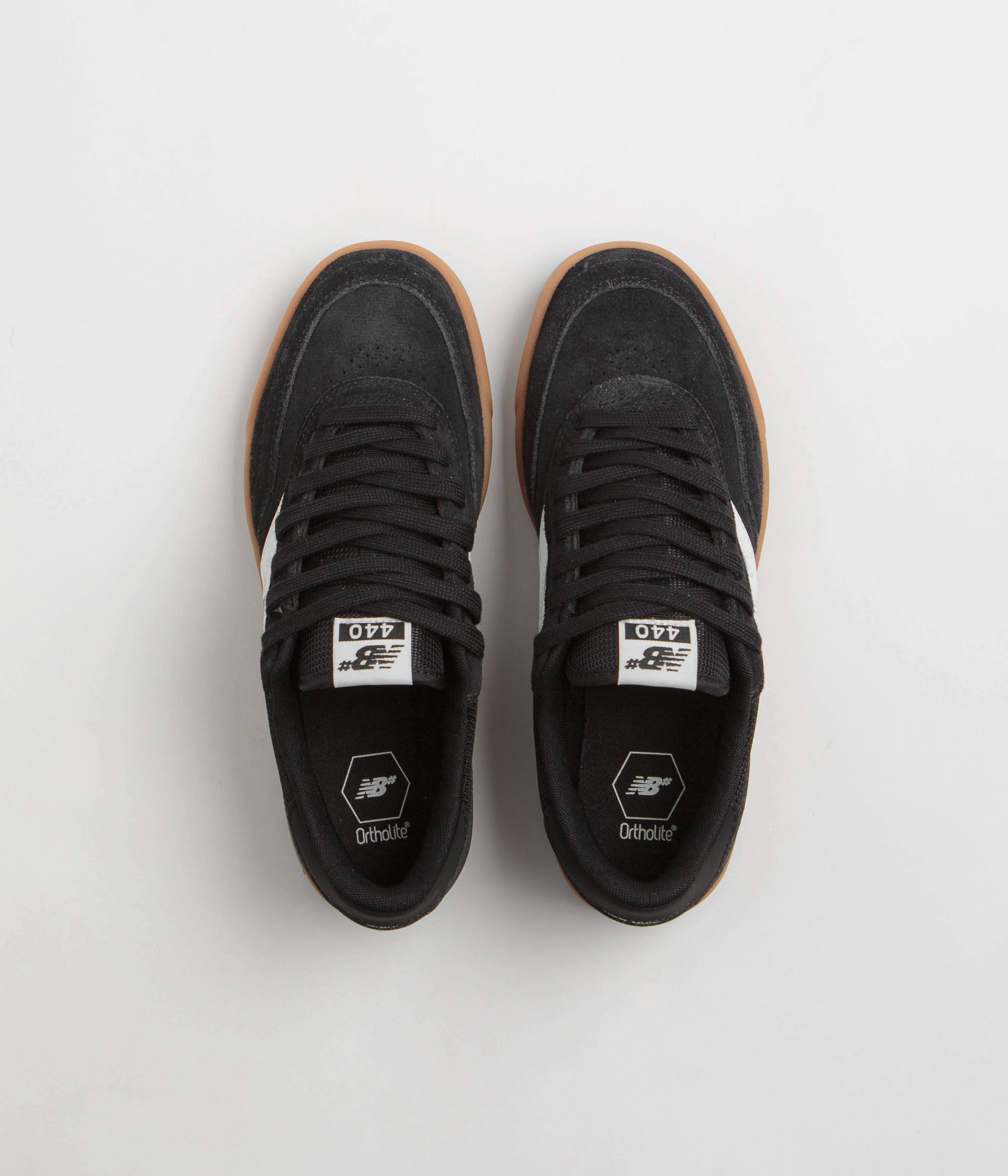 New Balance Numeric 440 Shoes - Black / Gum / White - Image 7