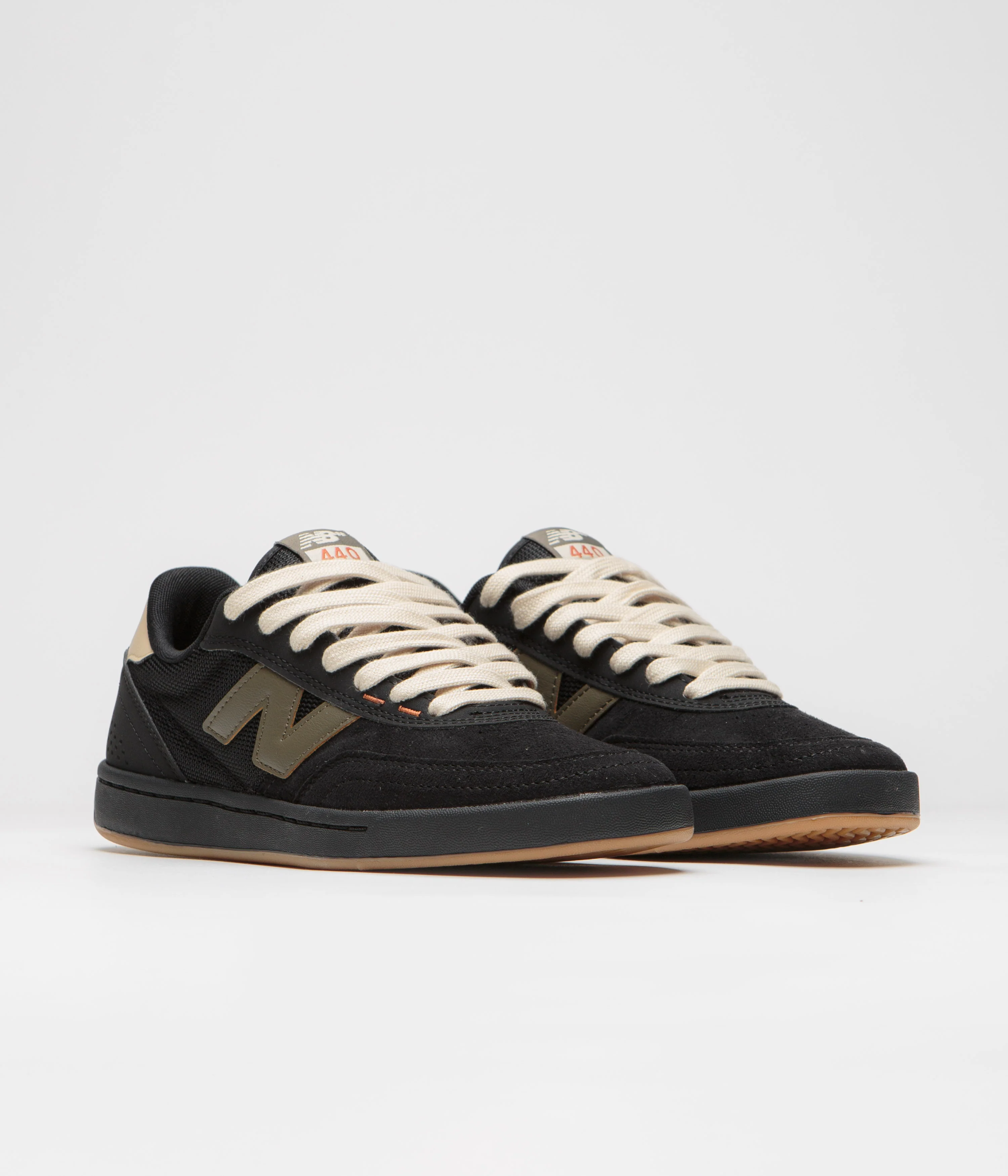 New Balance Numeric 440 Shoes - Black / Olive / Gum - Image 2