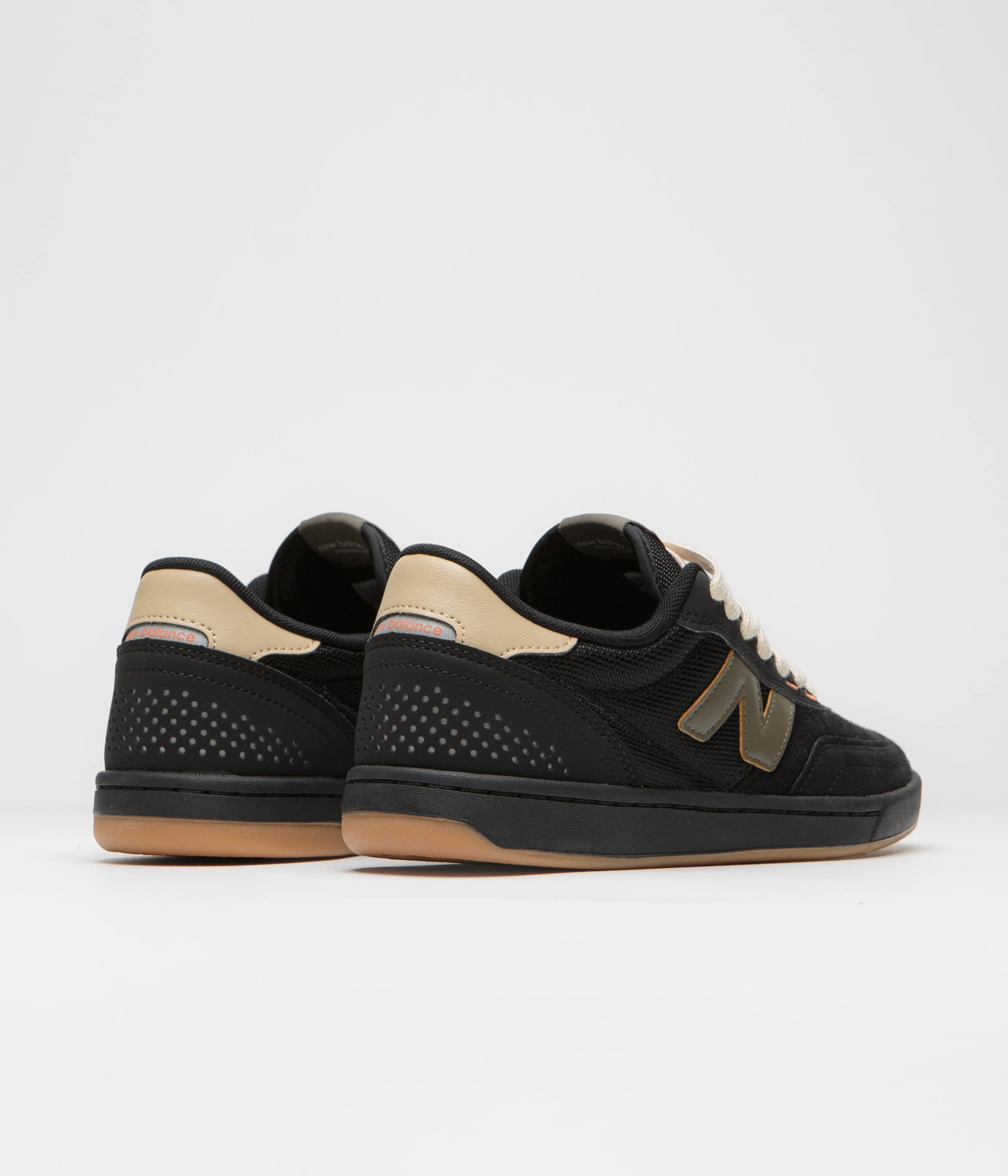 New Balance Numeric 440 Shoes - Black / Olive / Gum - Image 4