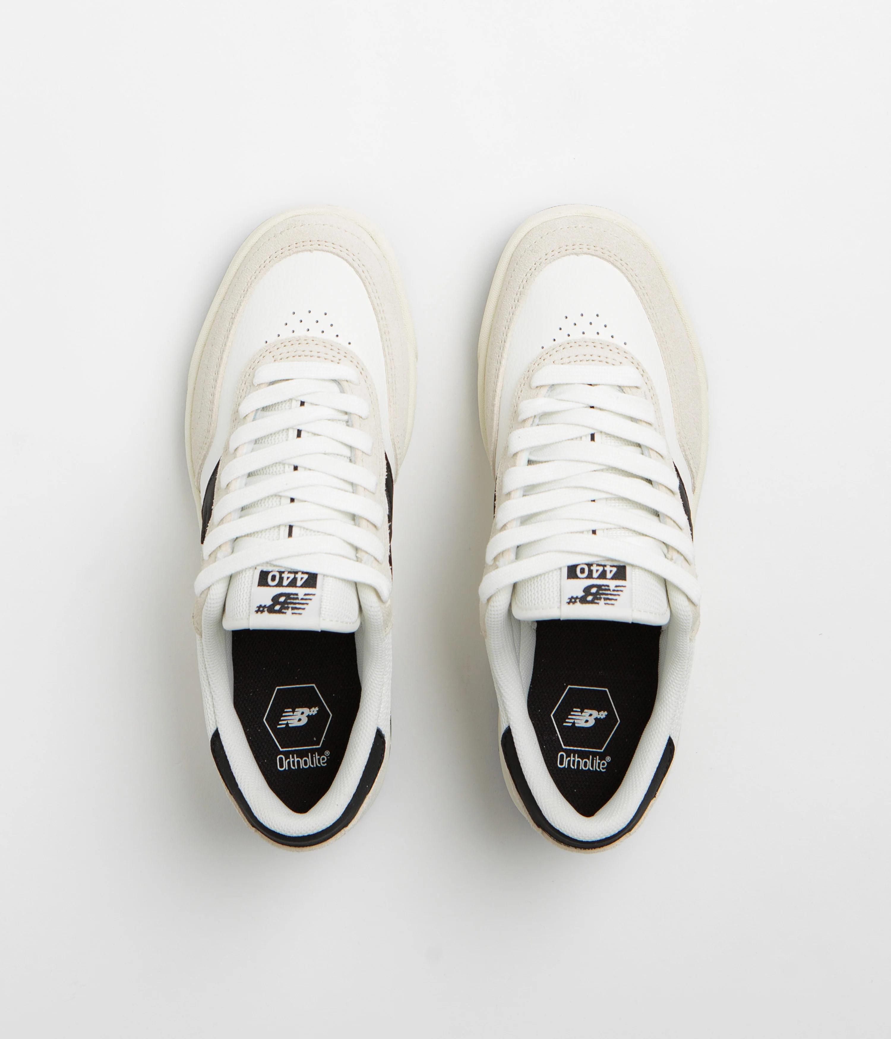 New Balance Numeric 440 V2 Shoes - Sea Salt / Black - Image 7