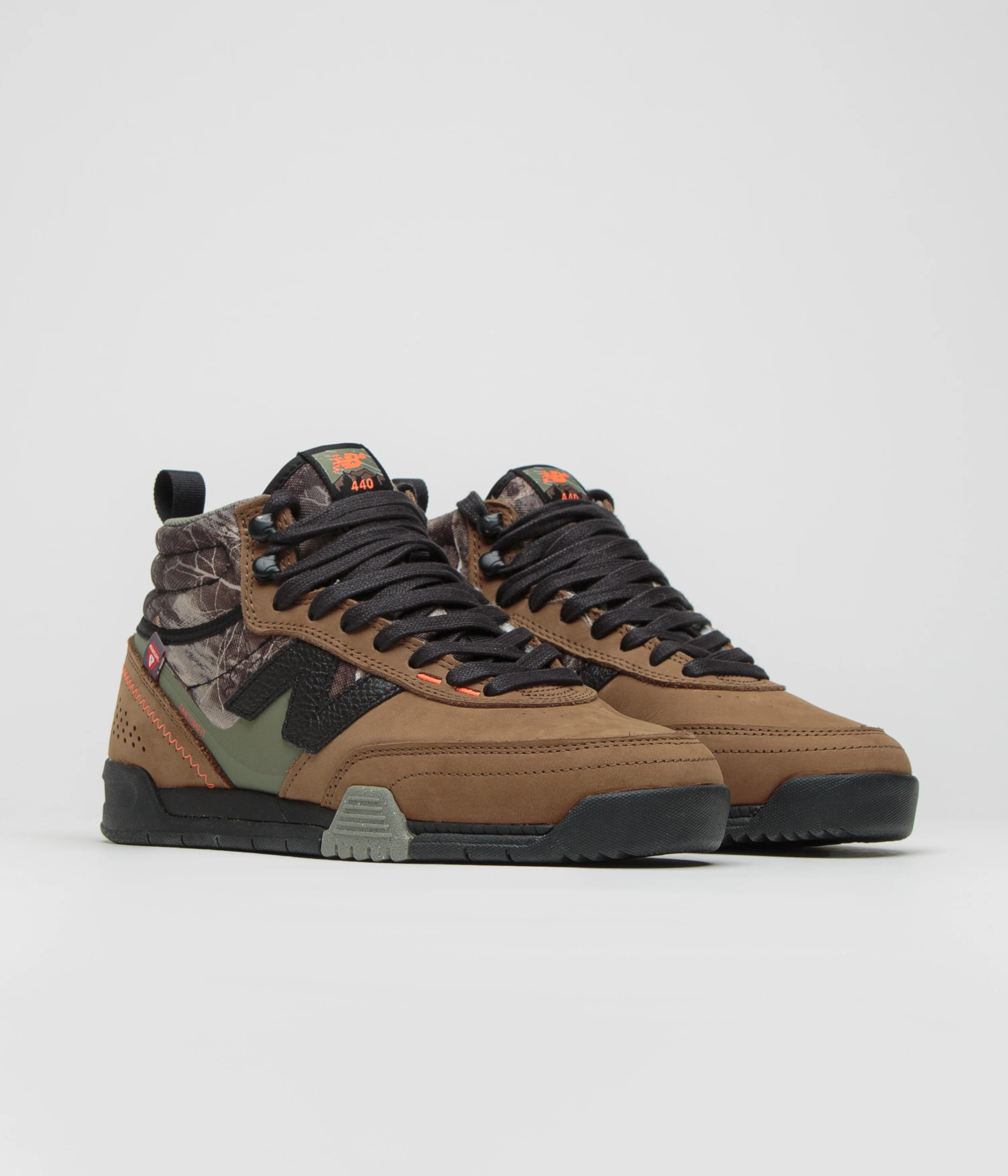 New Balance Numeric 440 V2 Trail High Shoes - Woodland / Black - Image 2