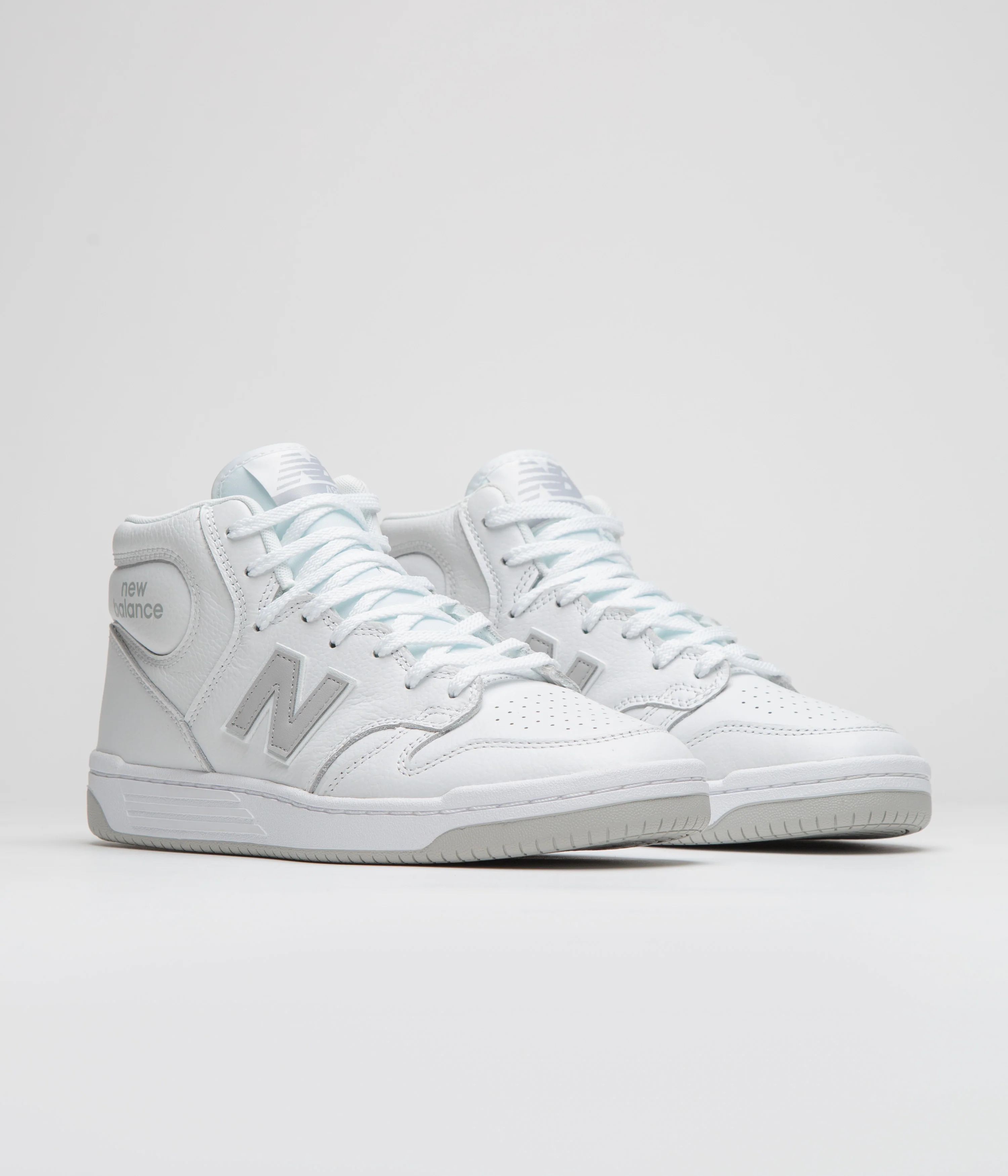 New Balance Numeric 480 Hi Shoes - White / Grey - Image 2
