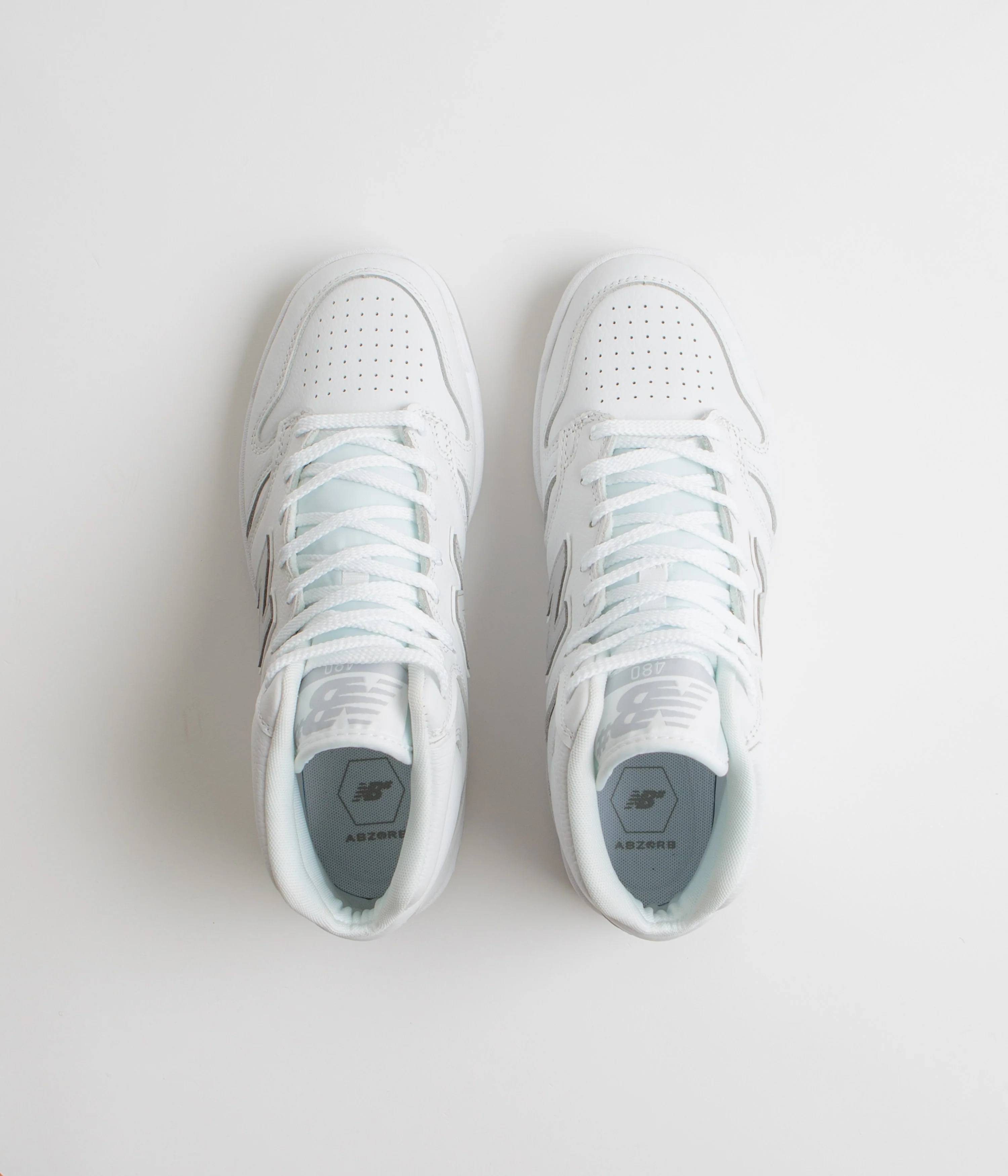 New Balance Numeric 480 Hi Shoes - White / Grey - Image 7
