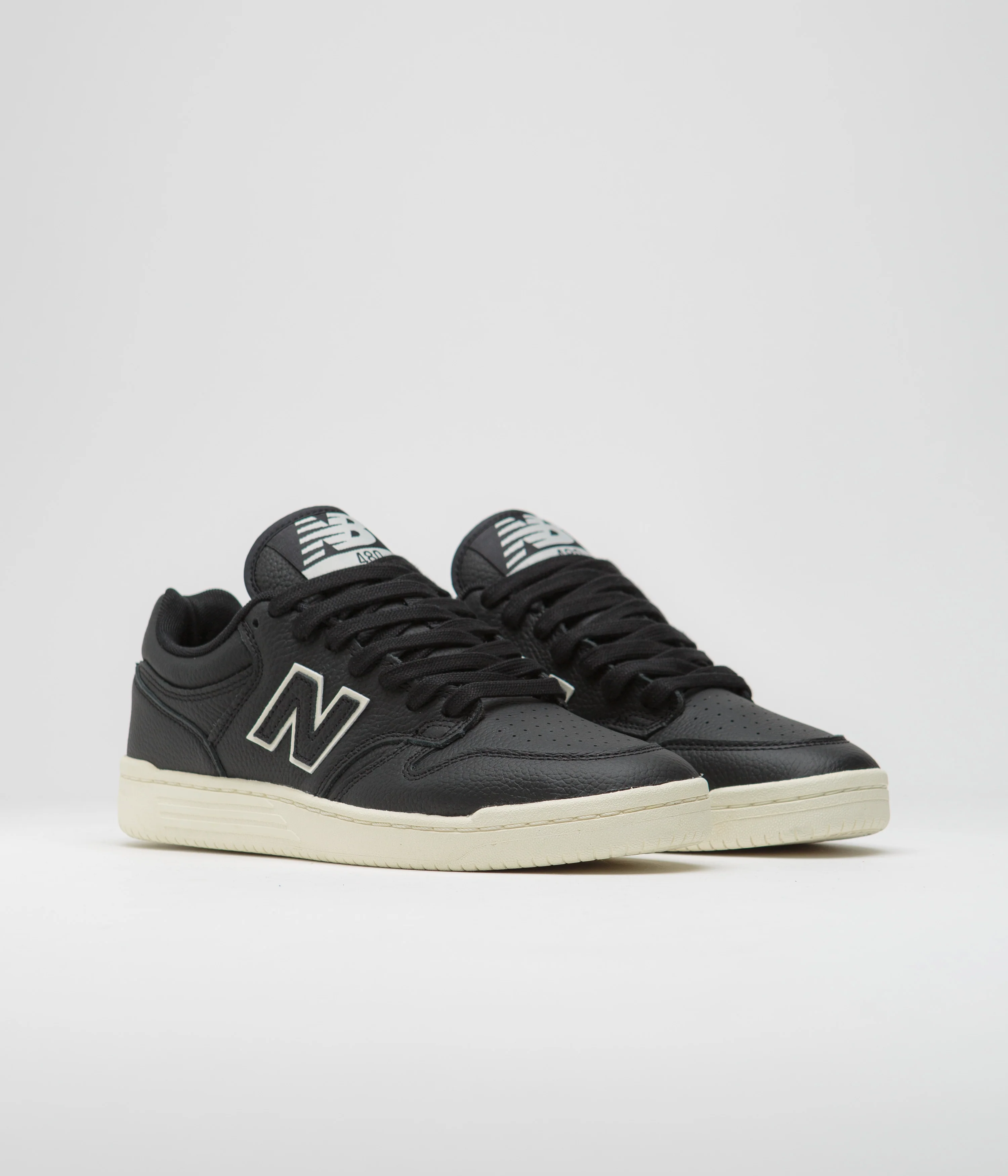 New Balance Numeric 480 Shoes - Black / Sea Salt - Image 2