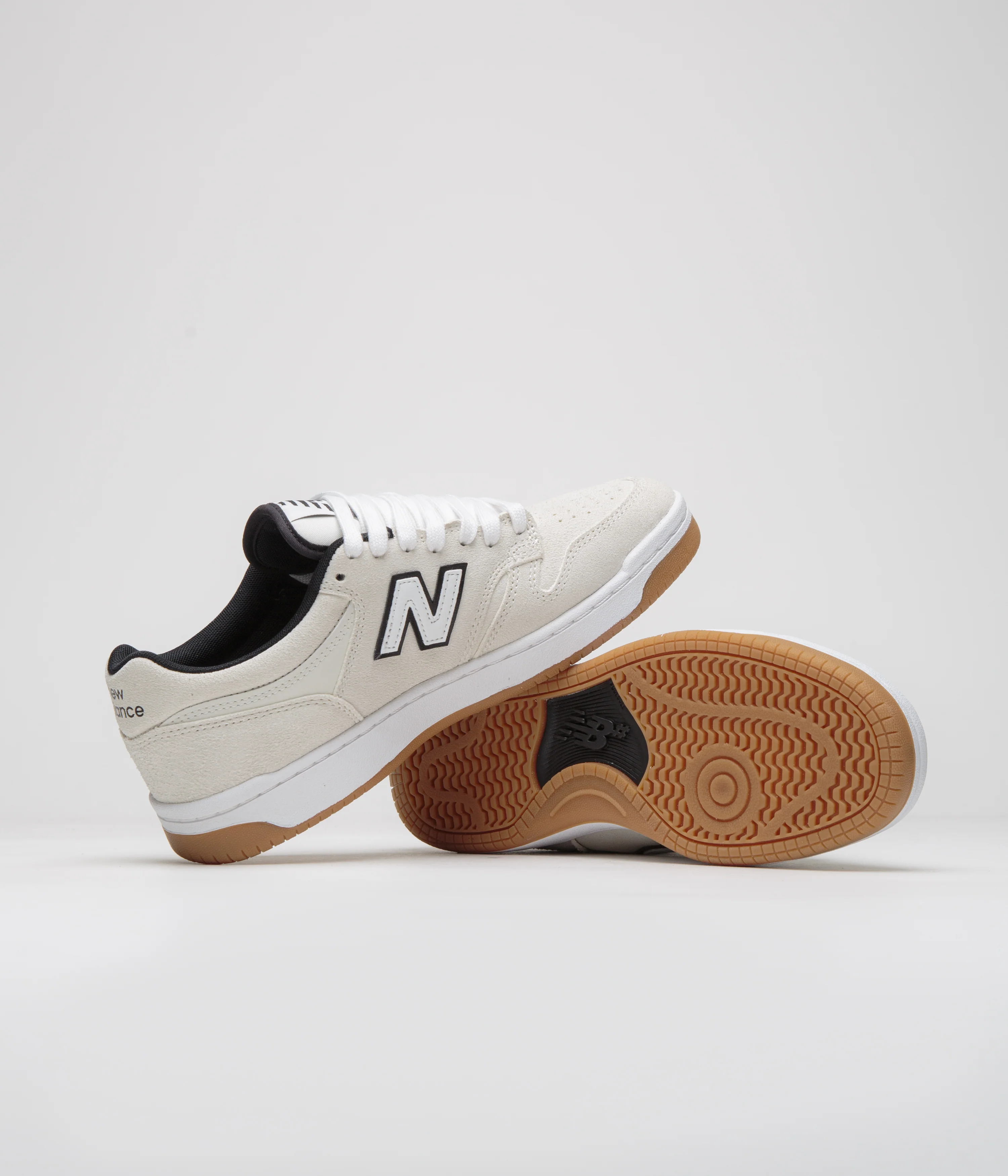 New Balance Numeric 480 Shoes - Cream / White - Image 5