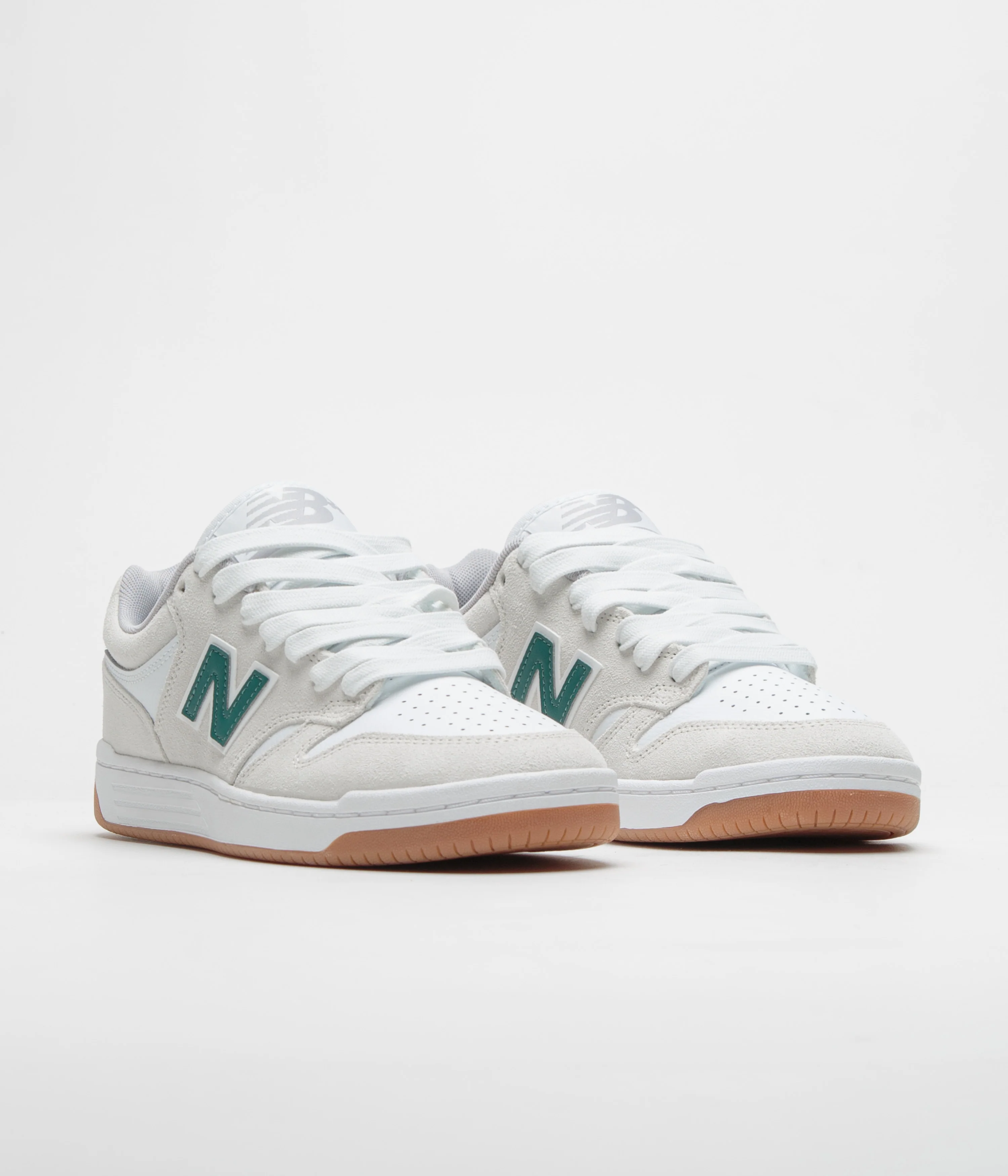 New Balance Numeric 480 Shoes - Sea Salt / White - Image 2