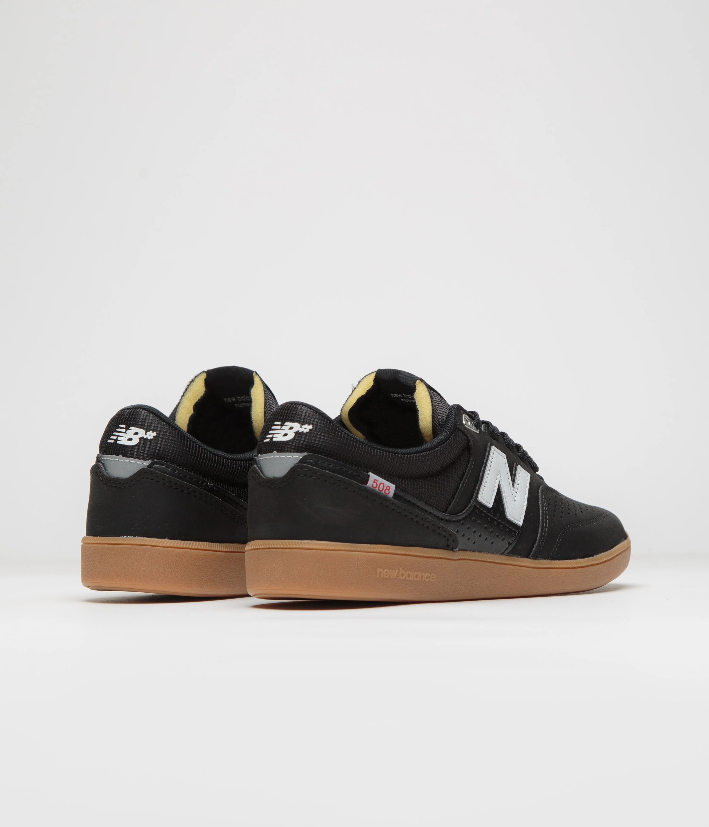 New Balance Numeric 508 Brandon Westgate Shoes - Black / Gum / Black - Image 4
