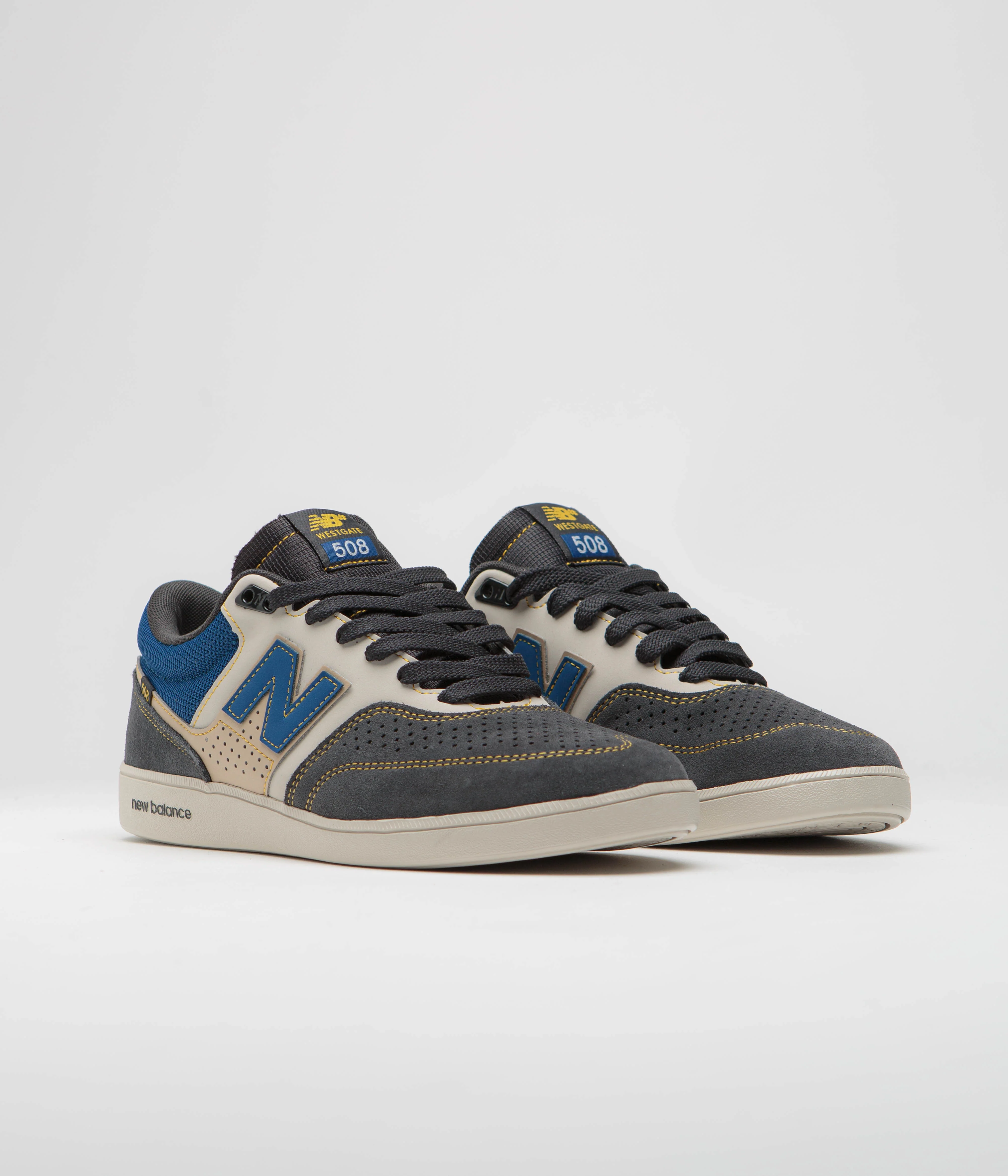 New Balance Numeric 508 Brandon Westgate Shoes - Navy / Tan - Image 2