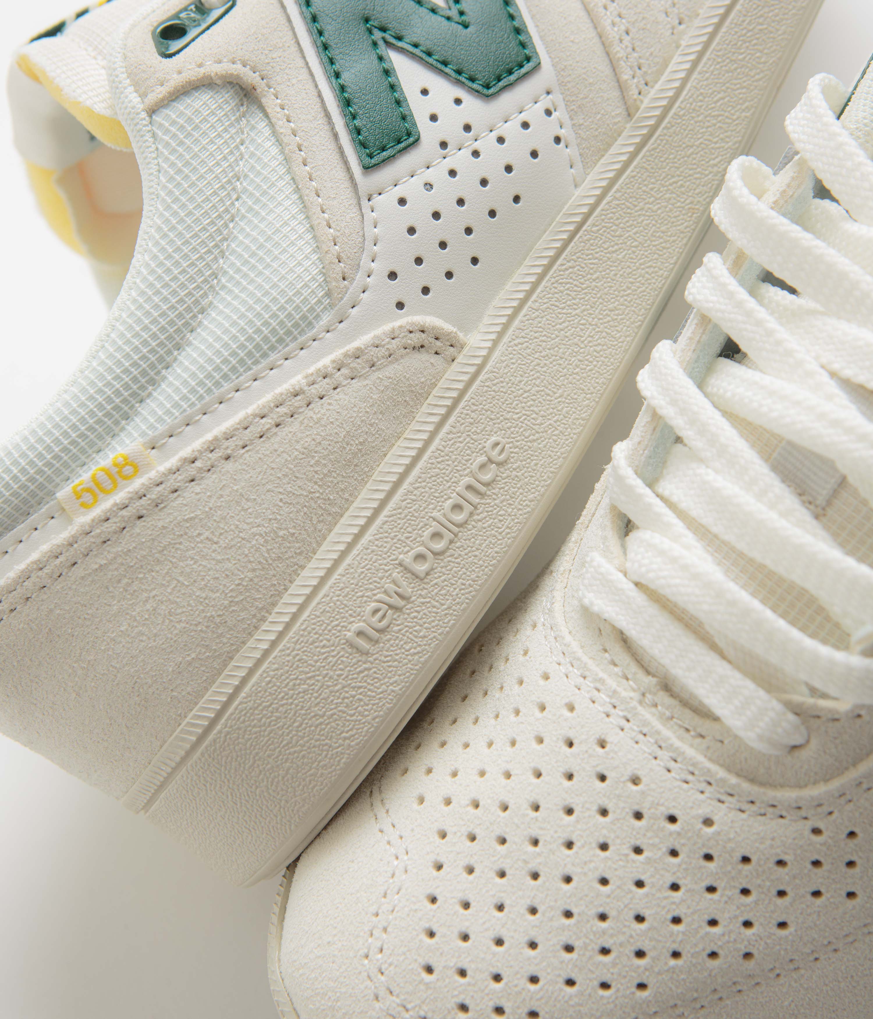 New Balance Numeric 508 Brandon Westgate Shoes - Sea Salt / Green - Image 3