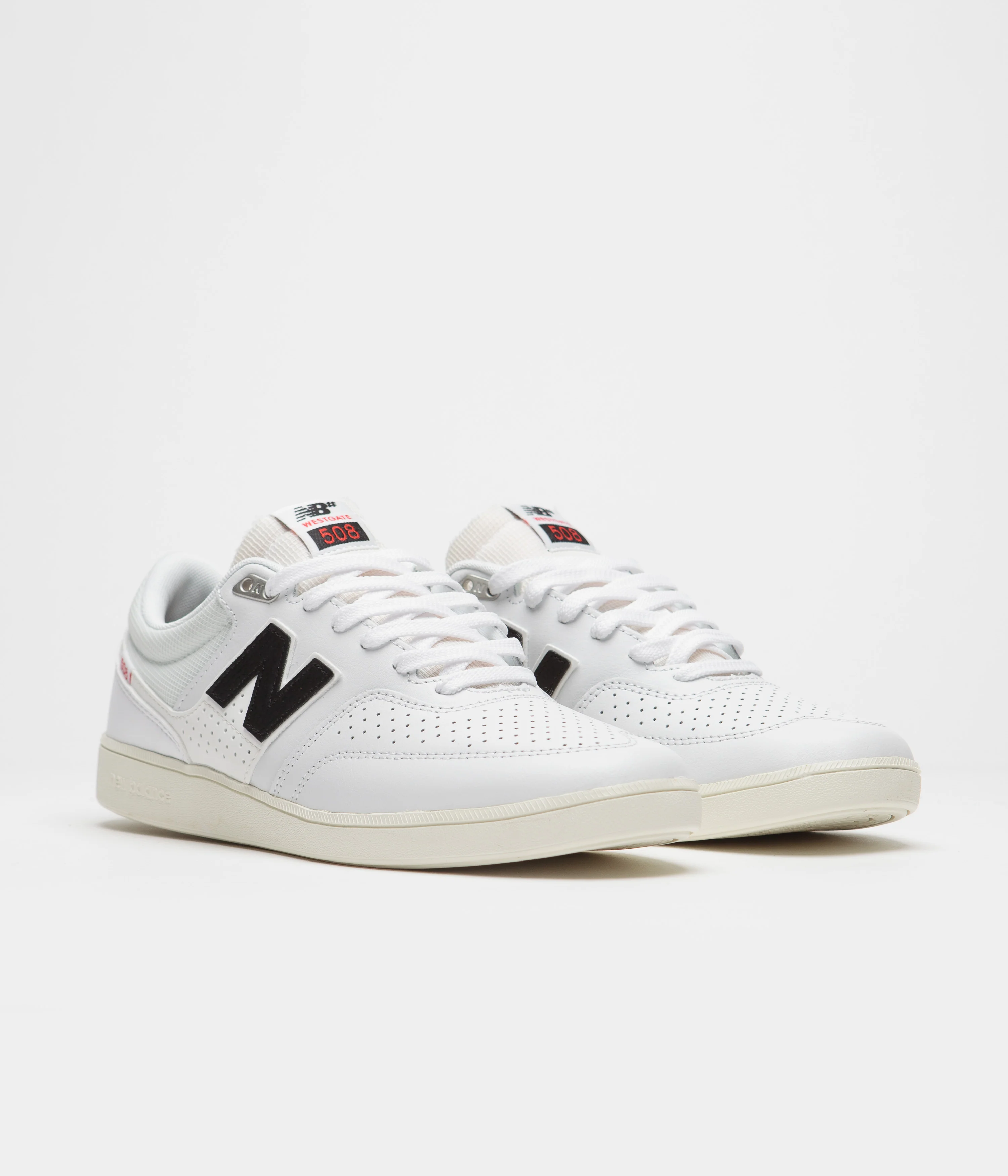 New Balance Numeric 508 Brandon Westgate Shoes - White / Black - Image 2