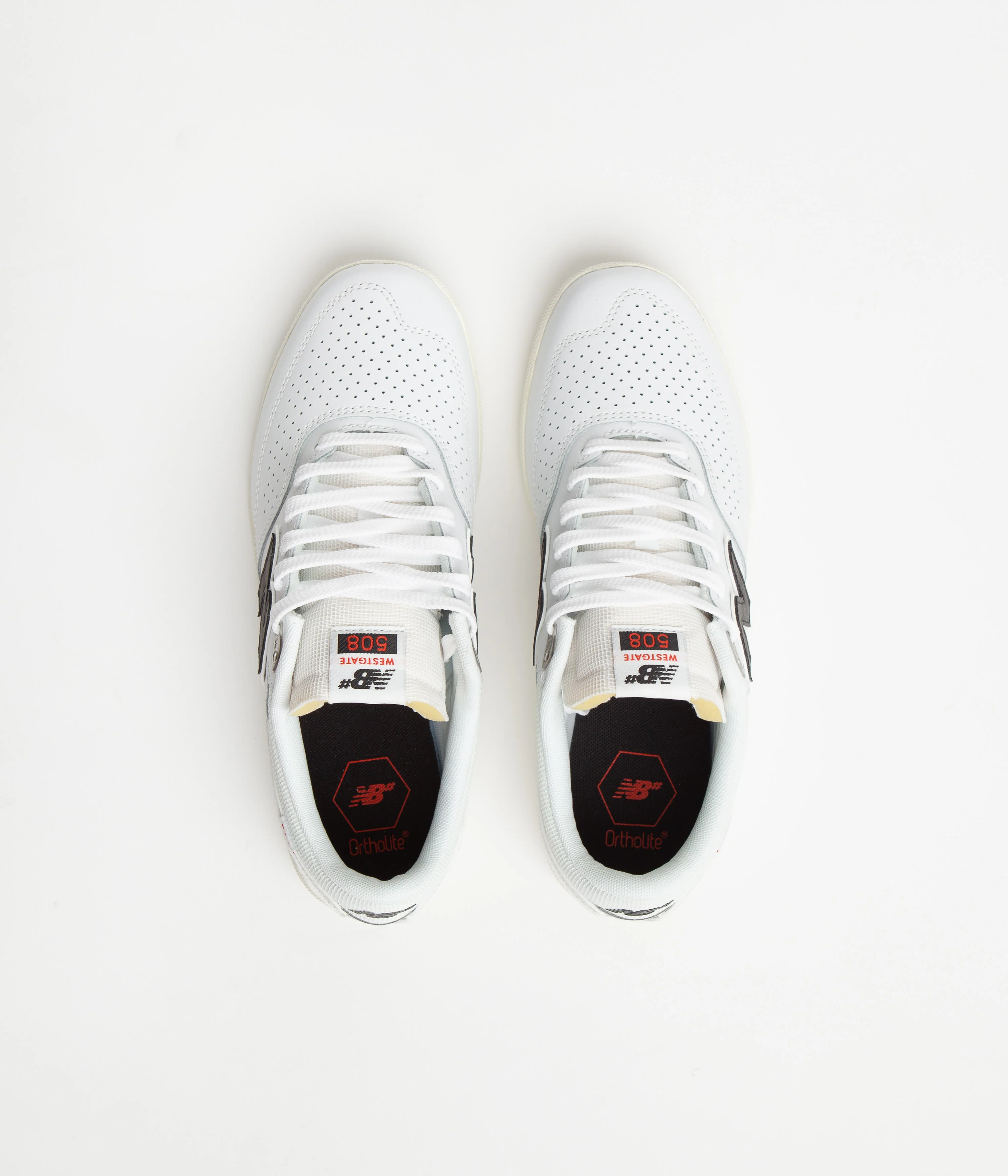 New Balance Numeric 508 Brandon Westgate Shoes - White / Black - Image 7
