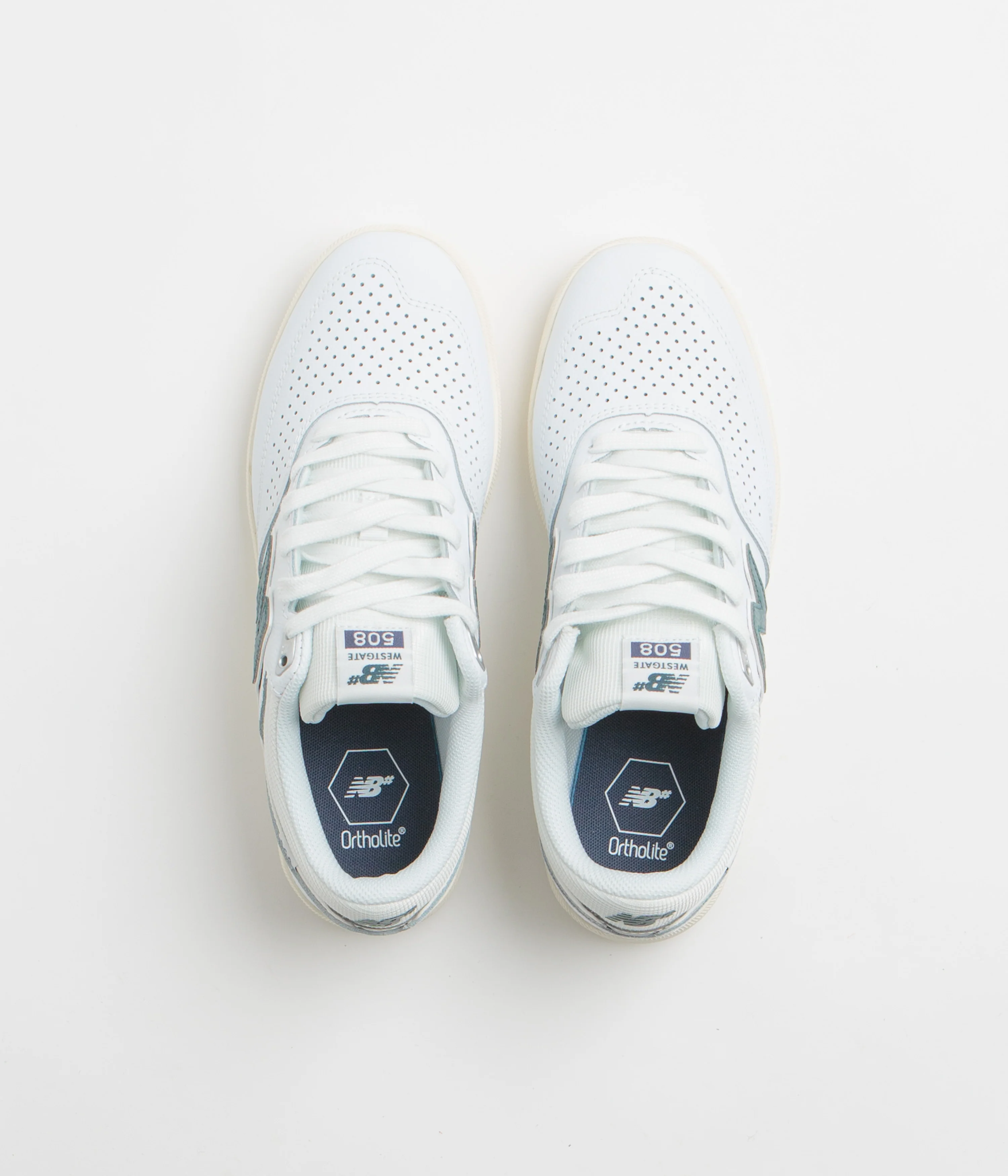 New Balance Numeric 508 Brandon Westgate Shoes - White / Green - Image 7
