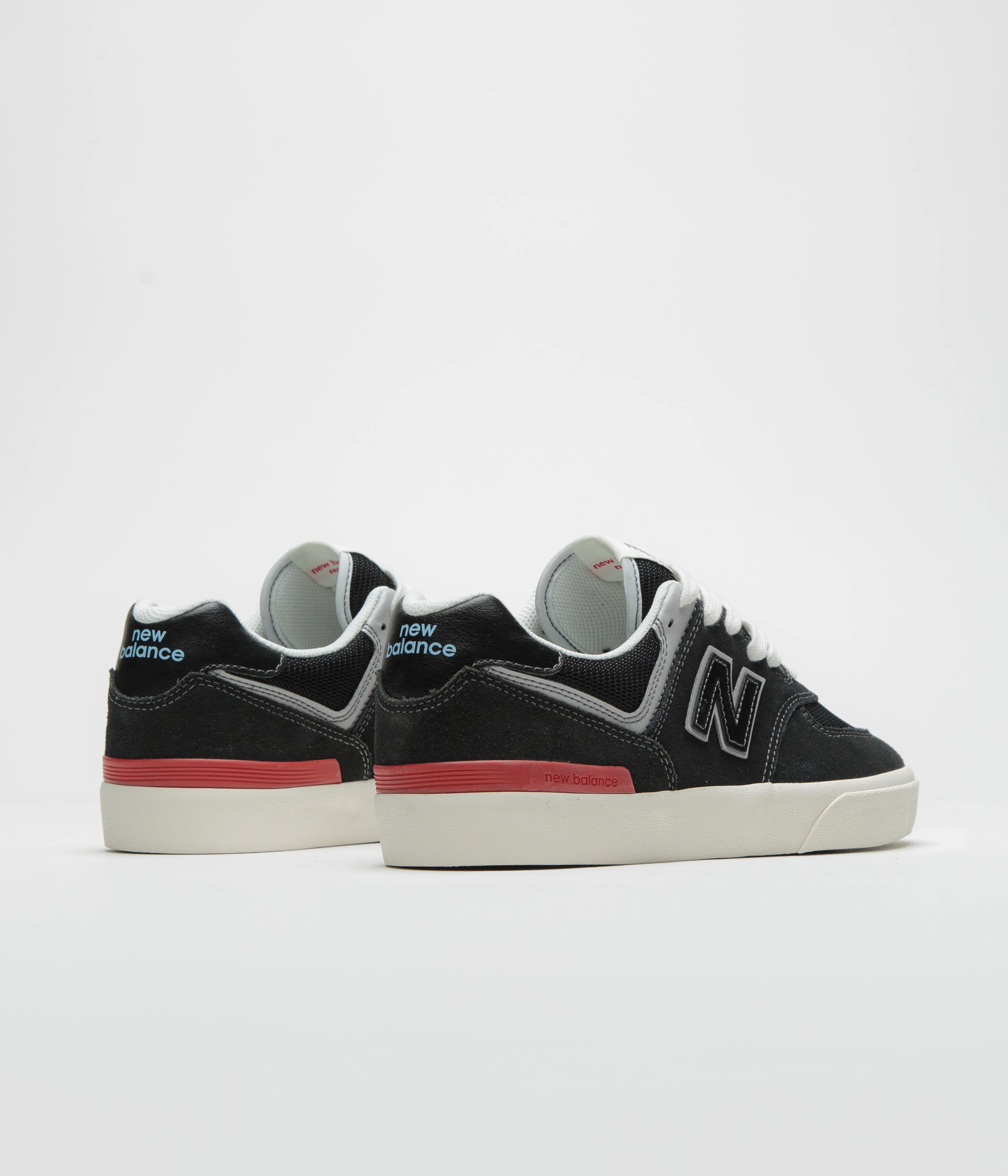 New Balance Numeric 574 Shoes - Black / White - Image 3
