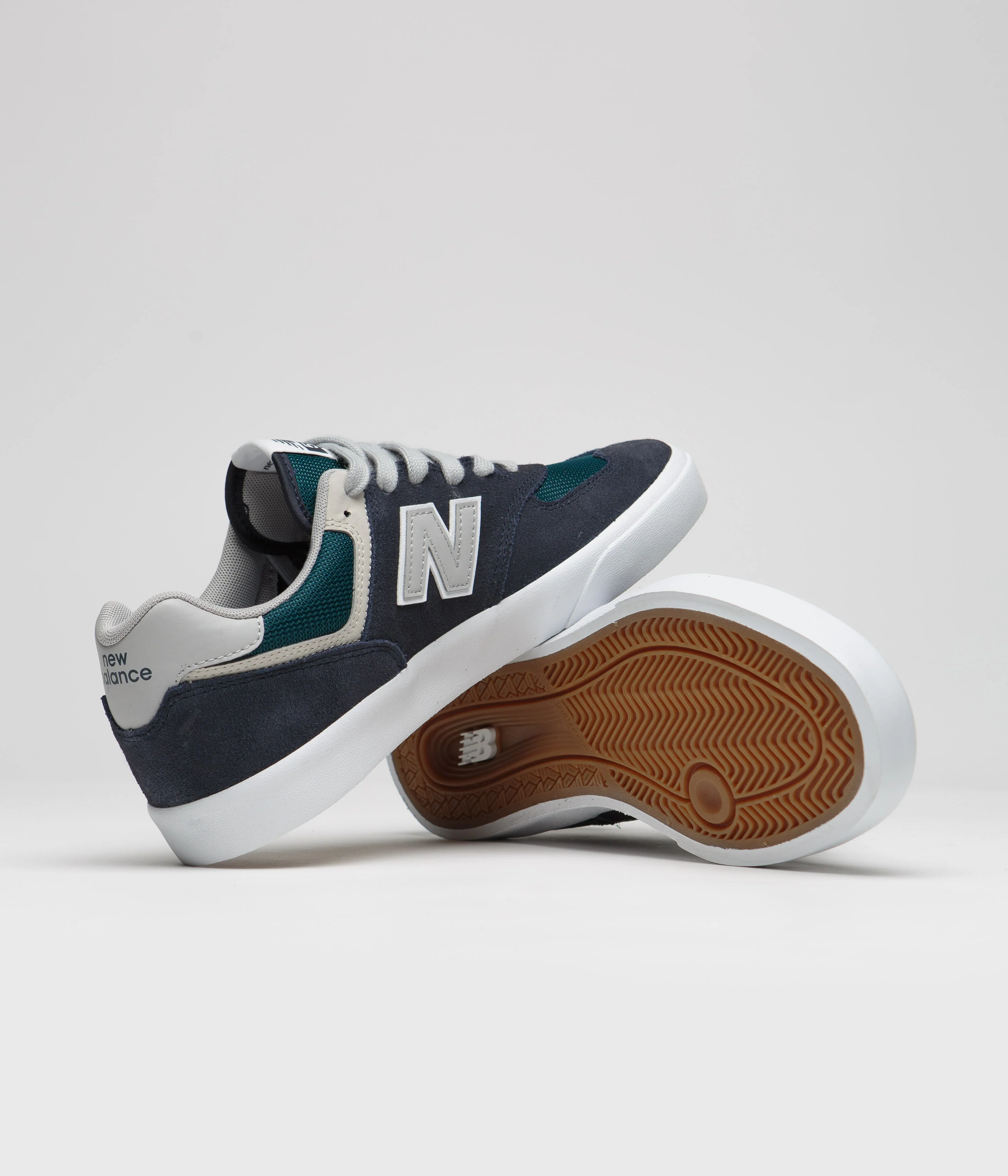 New Balance Numeric 574 Shoes - Navy / Grey - Image 5