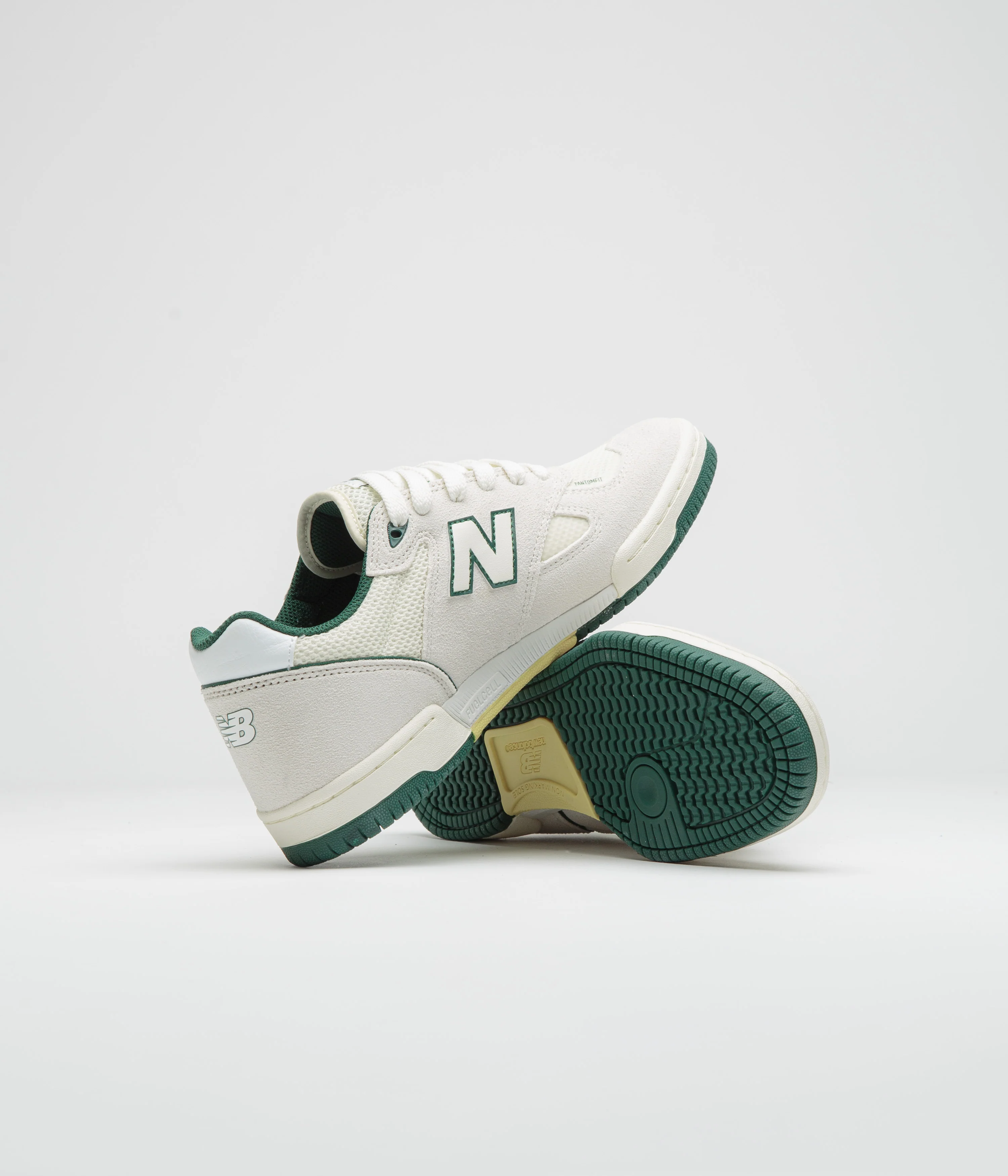 New Balance Numeric 600 Tom Knox Shoes - White / Green - Image 5