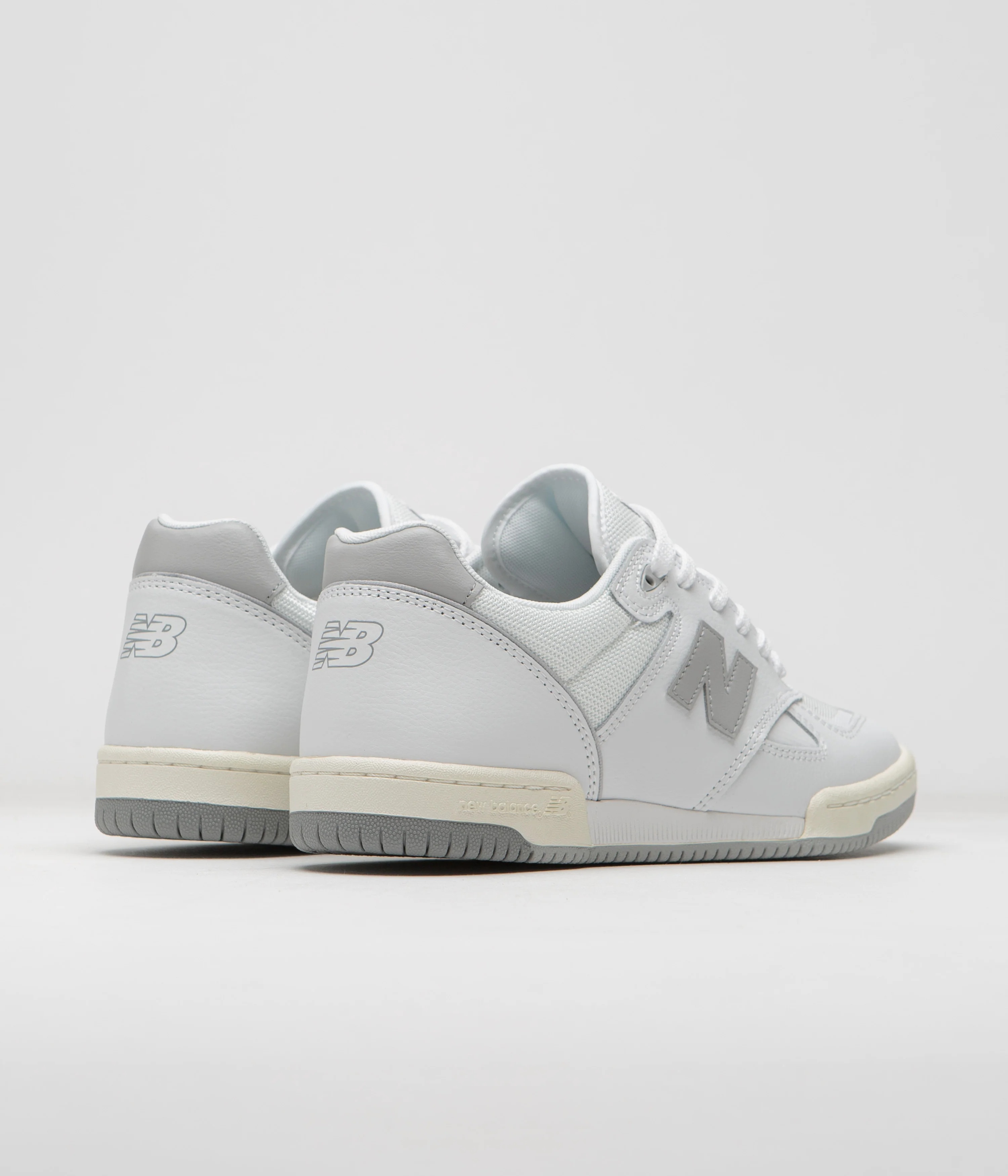 New Balance Numeric 600 Tom Knox Shoes - White / Grey - Image 4
